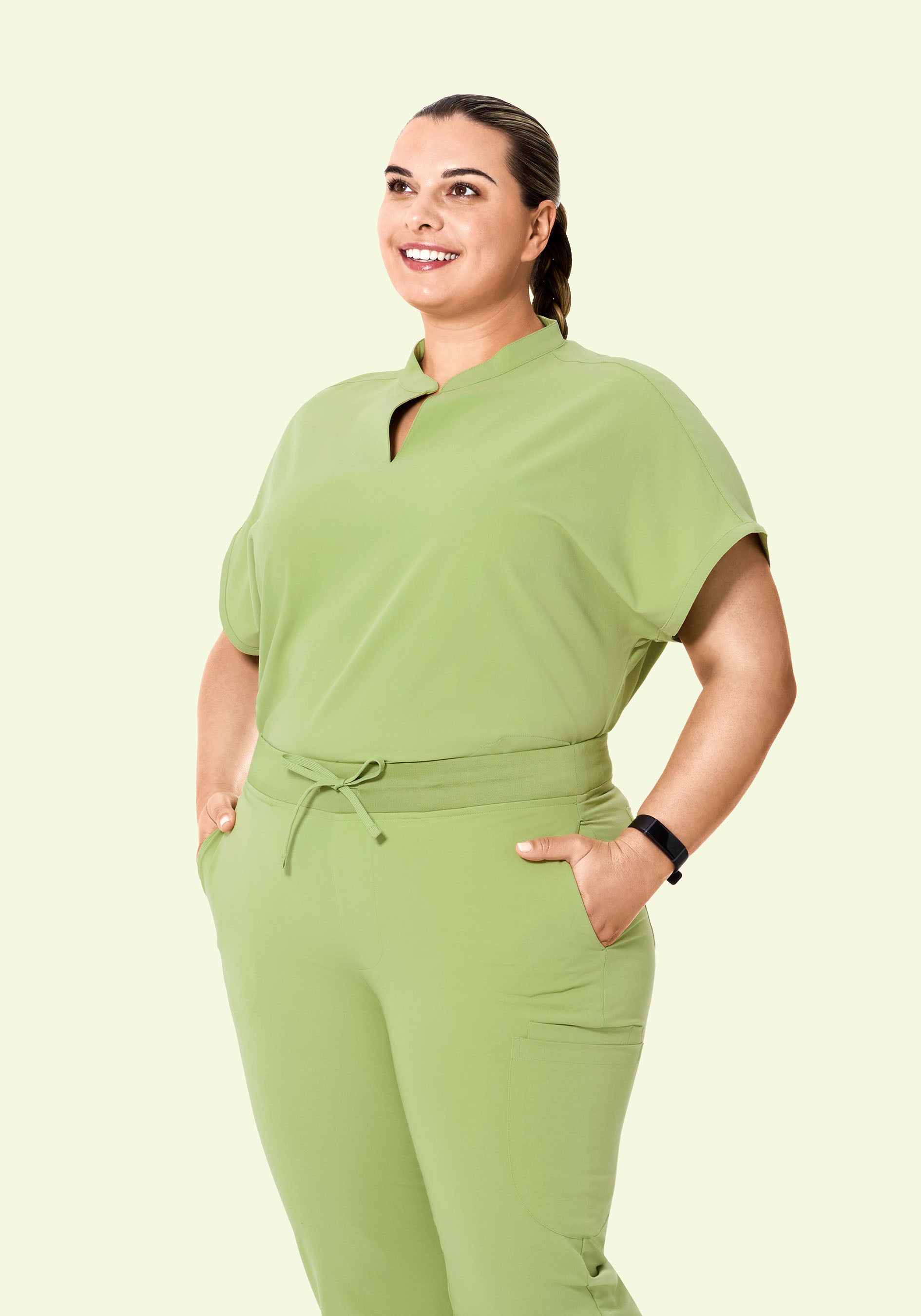 Mandarin Dolman Top Fern