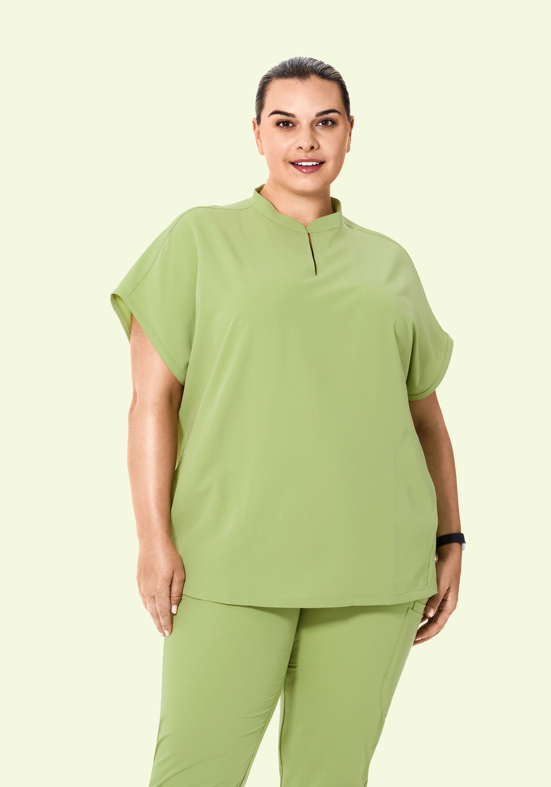 Mandarin Dolman Top Fern