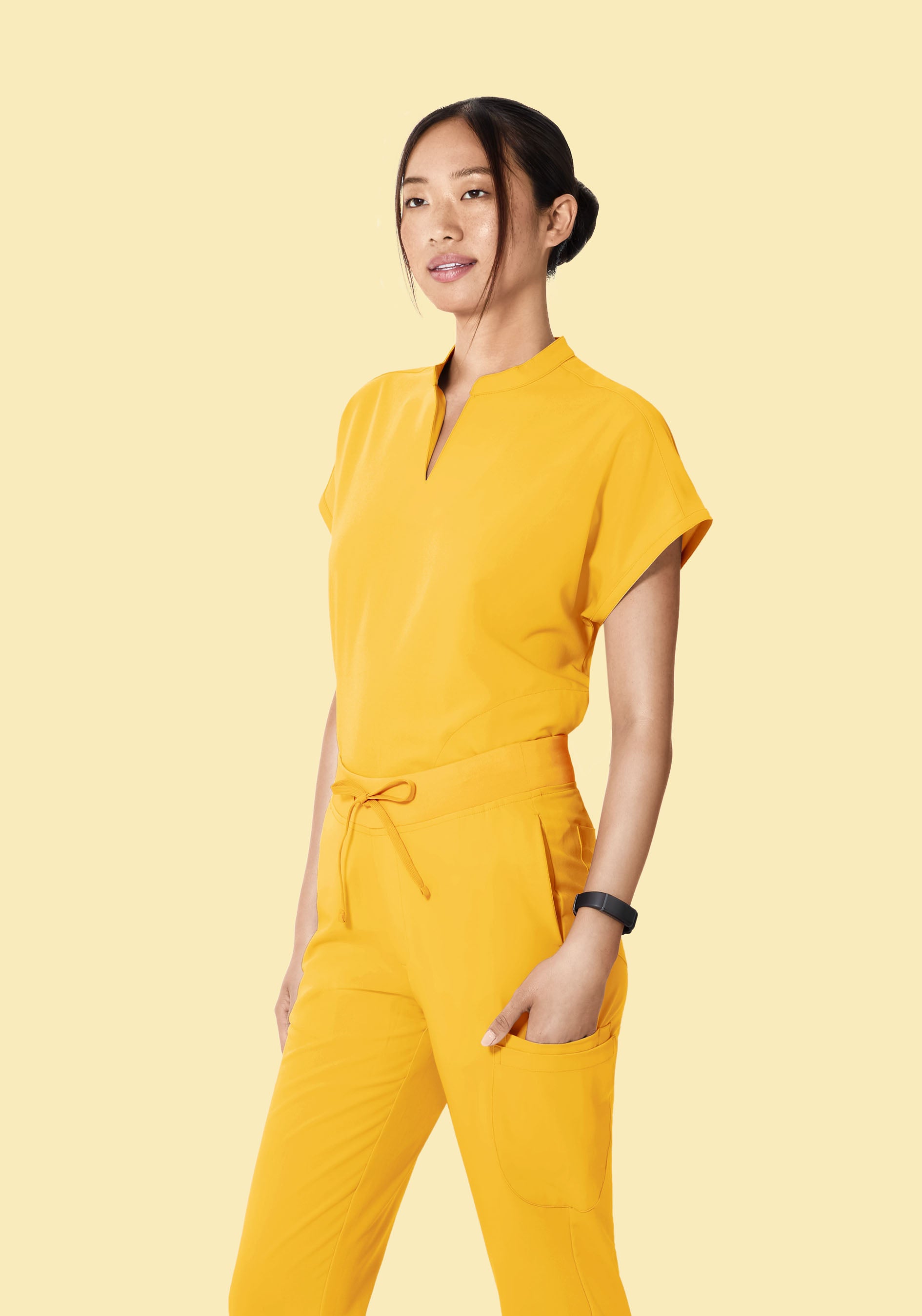 Mandarin Dolman Top Daffodil