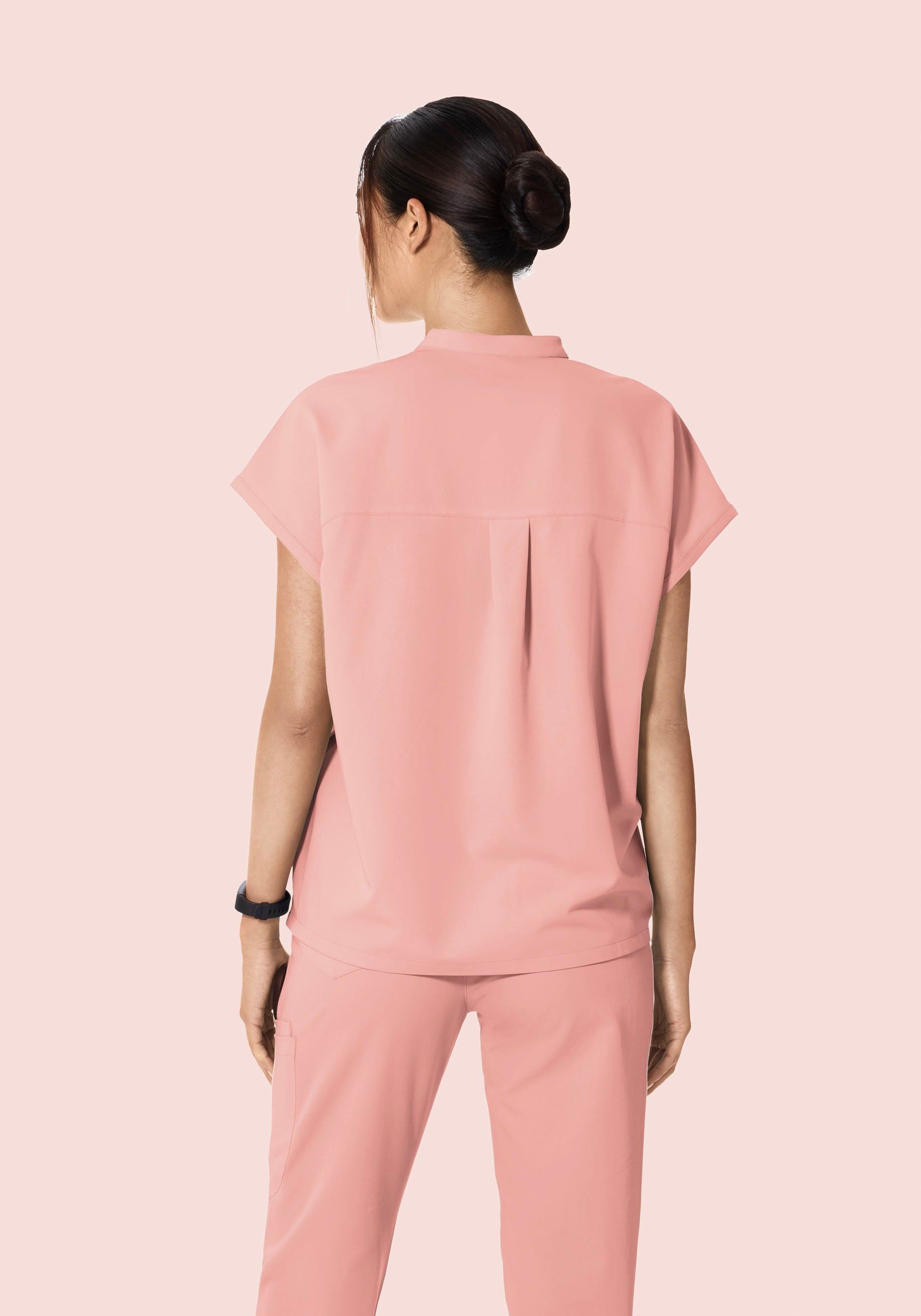Mandarin Dolman Top Dusty Pink
