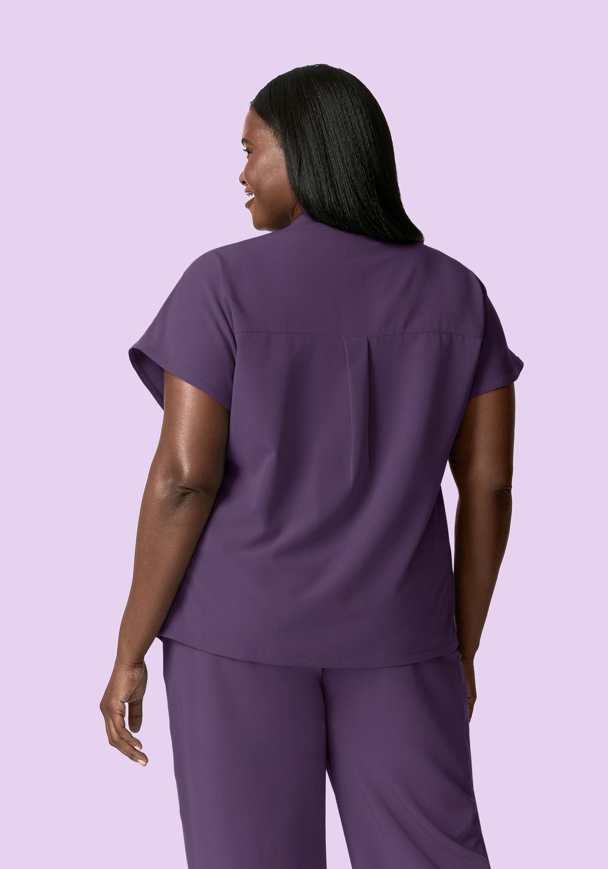 Mandarin Dolman Top Dewberry