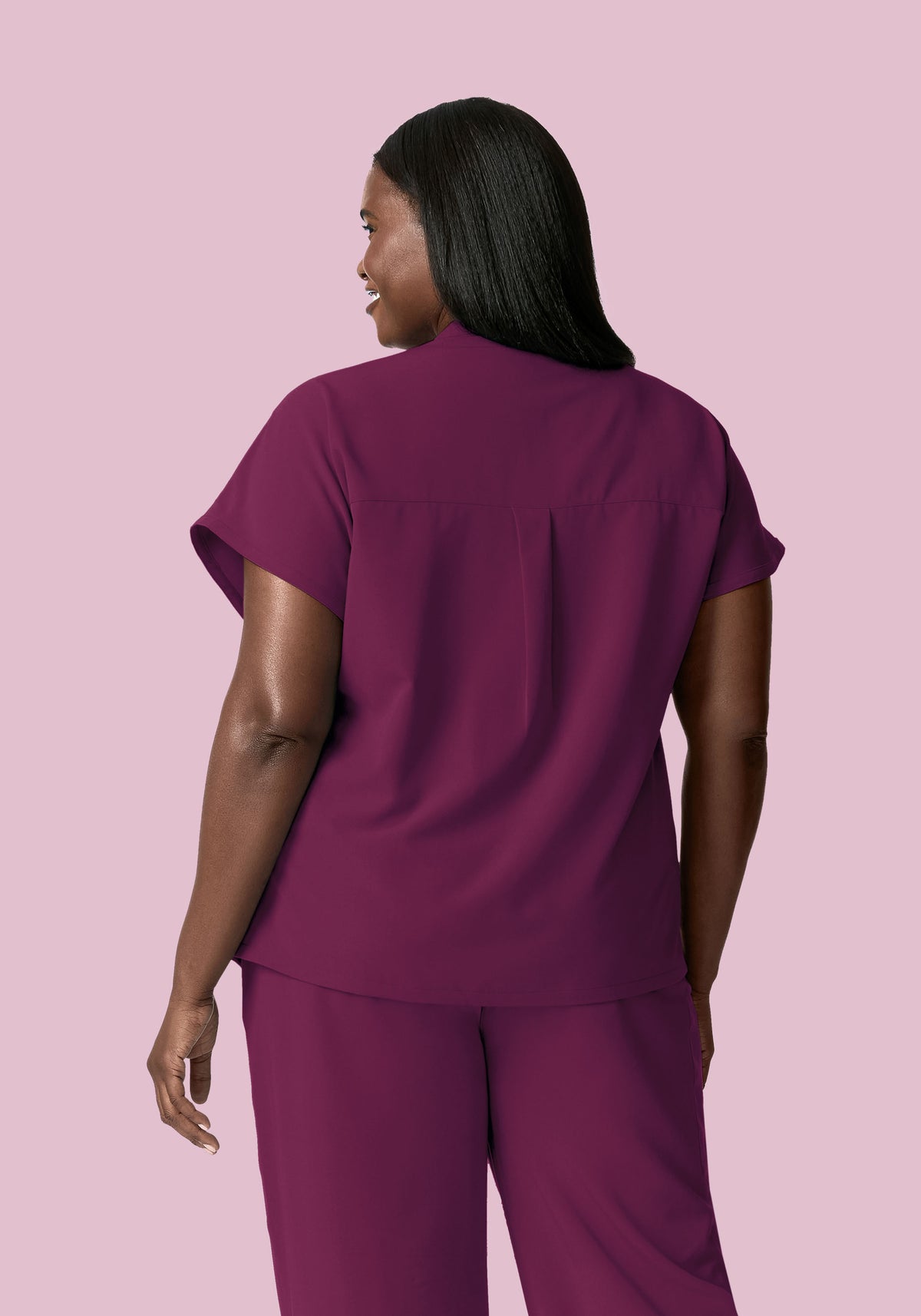 Mandarin Dolman Top Plum