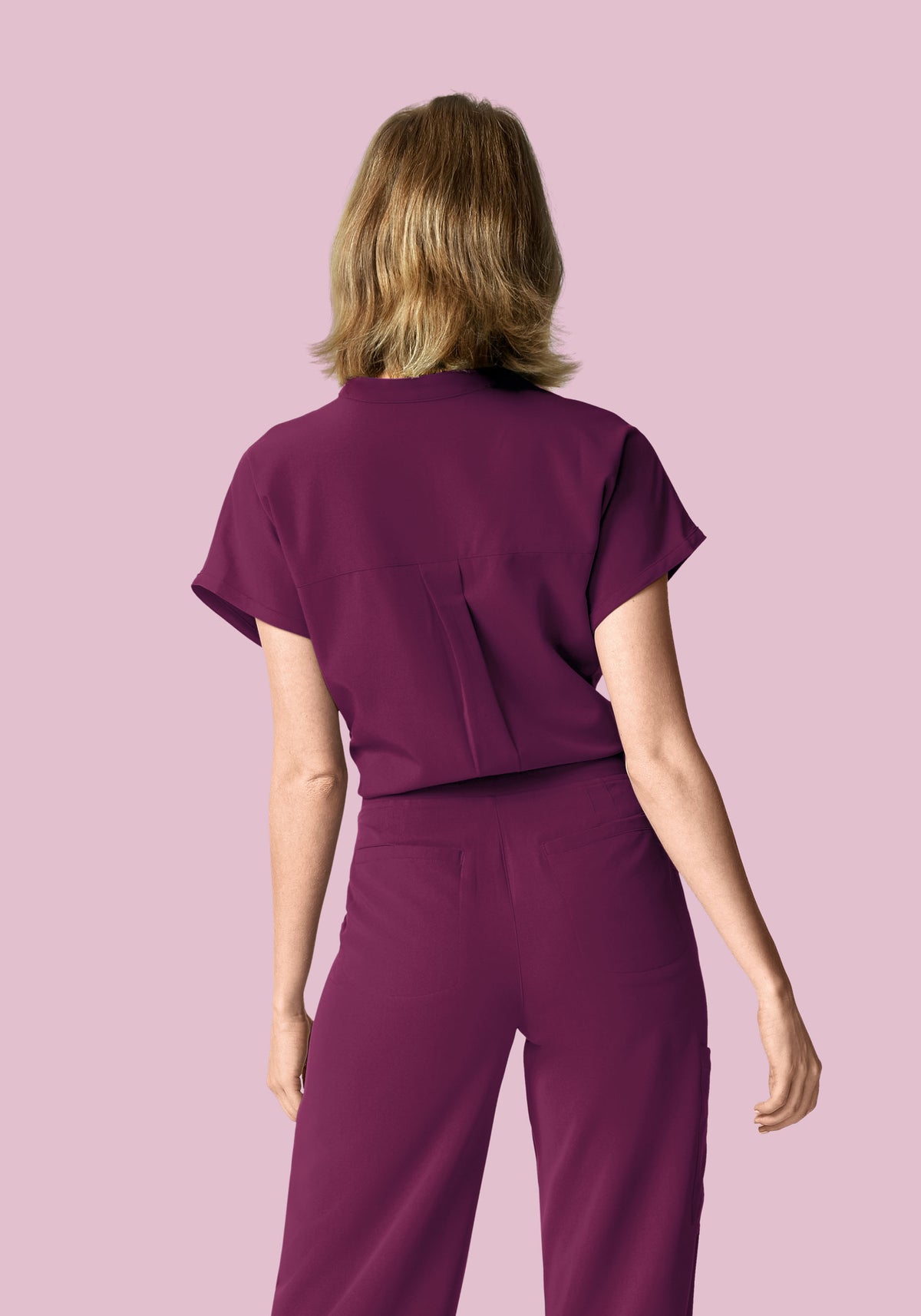 Mandarin Dolman Top Plum
