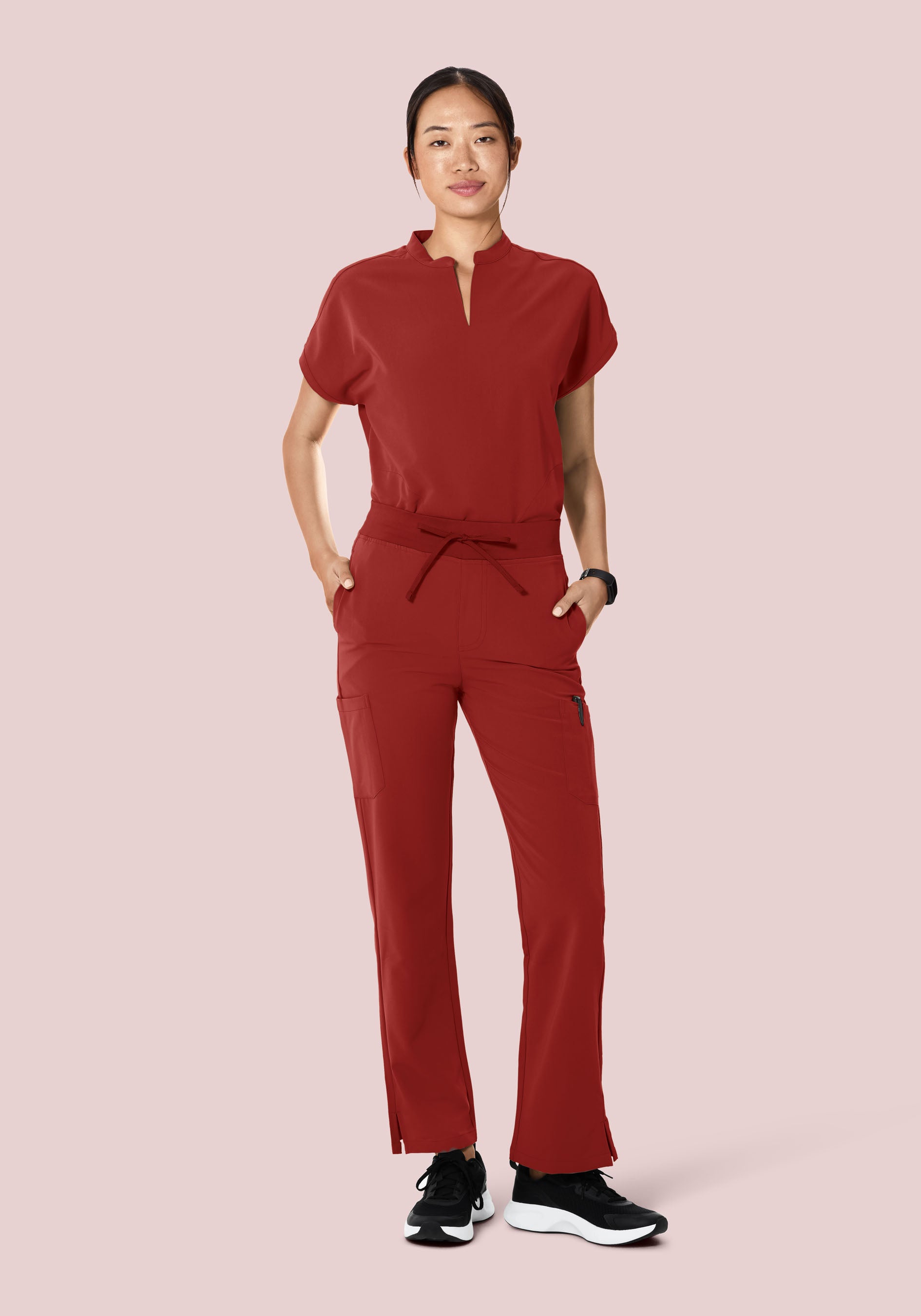 Mandarin Dolman Top Rosewood