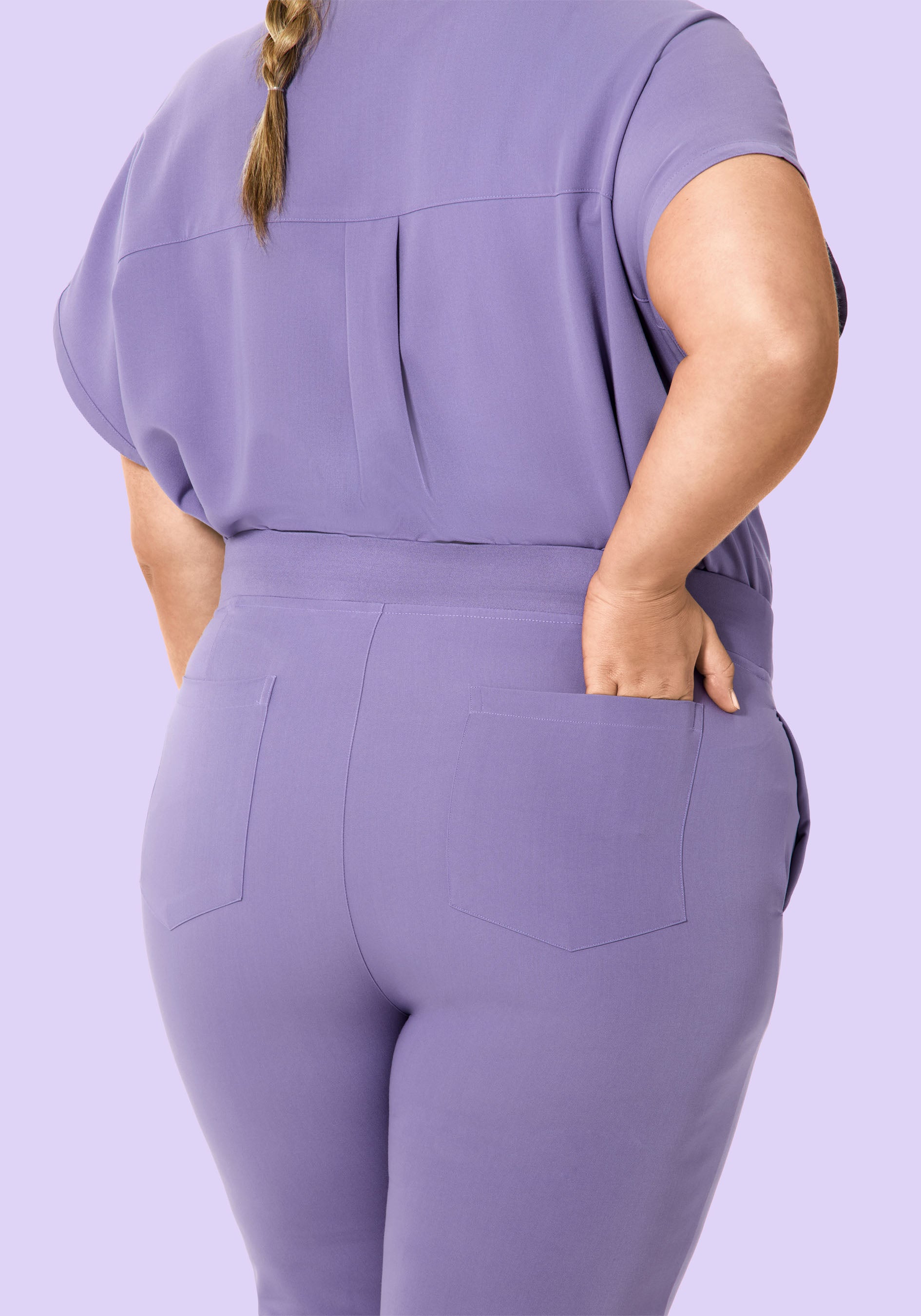 6 Pocket Slim Pants Hyacinth