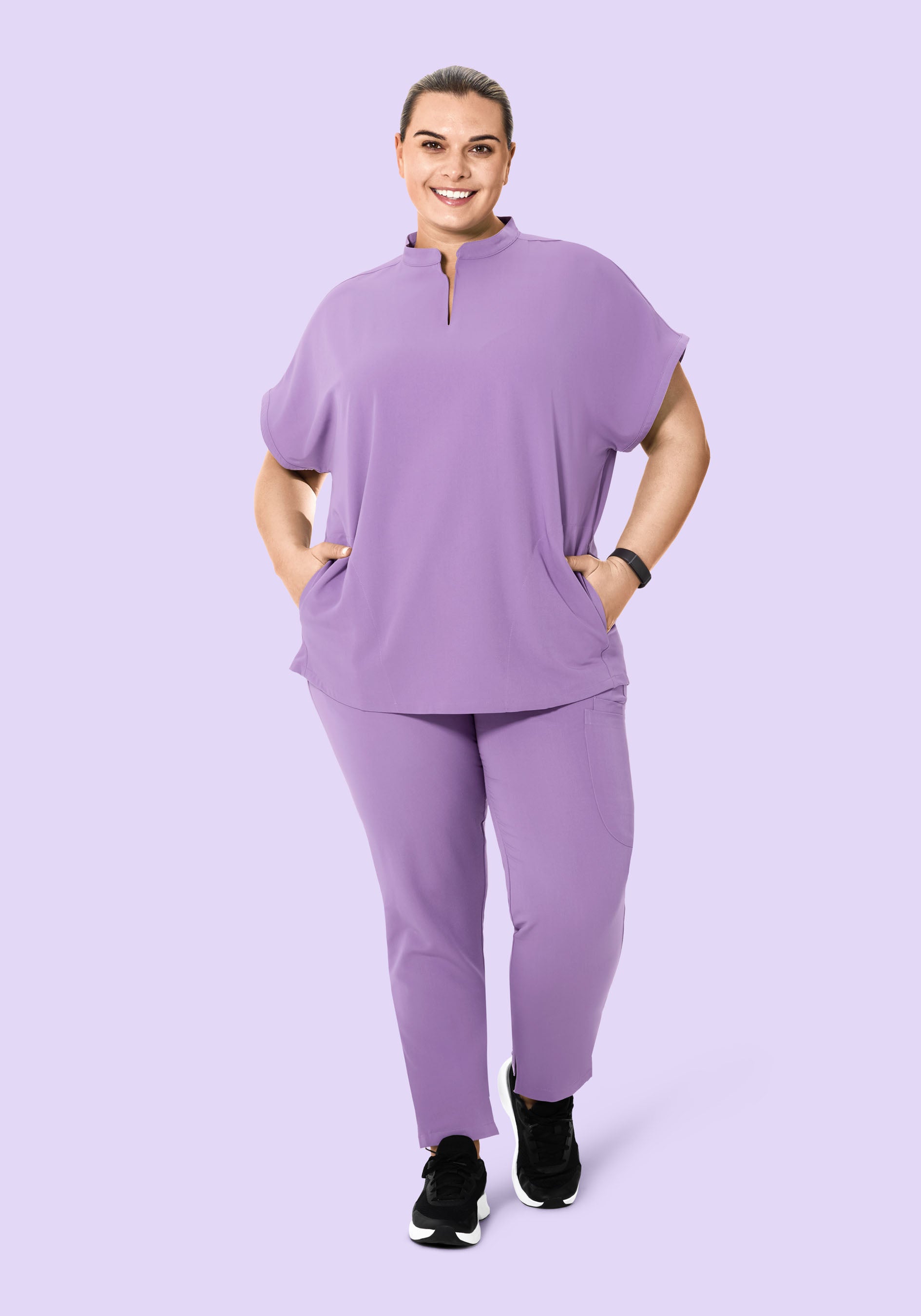 Mandarin Dolman Top Lavender