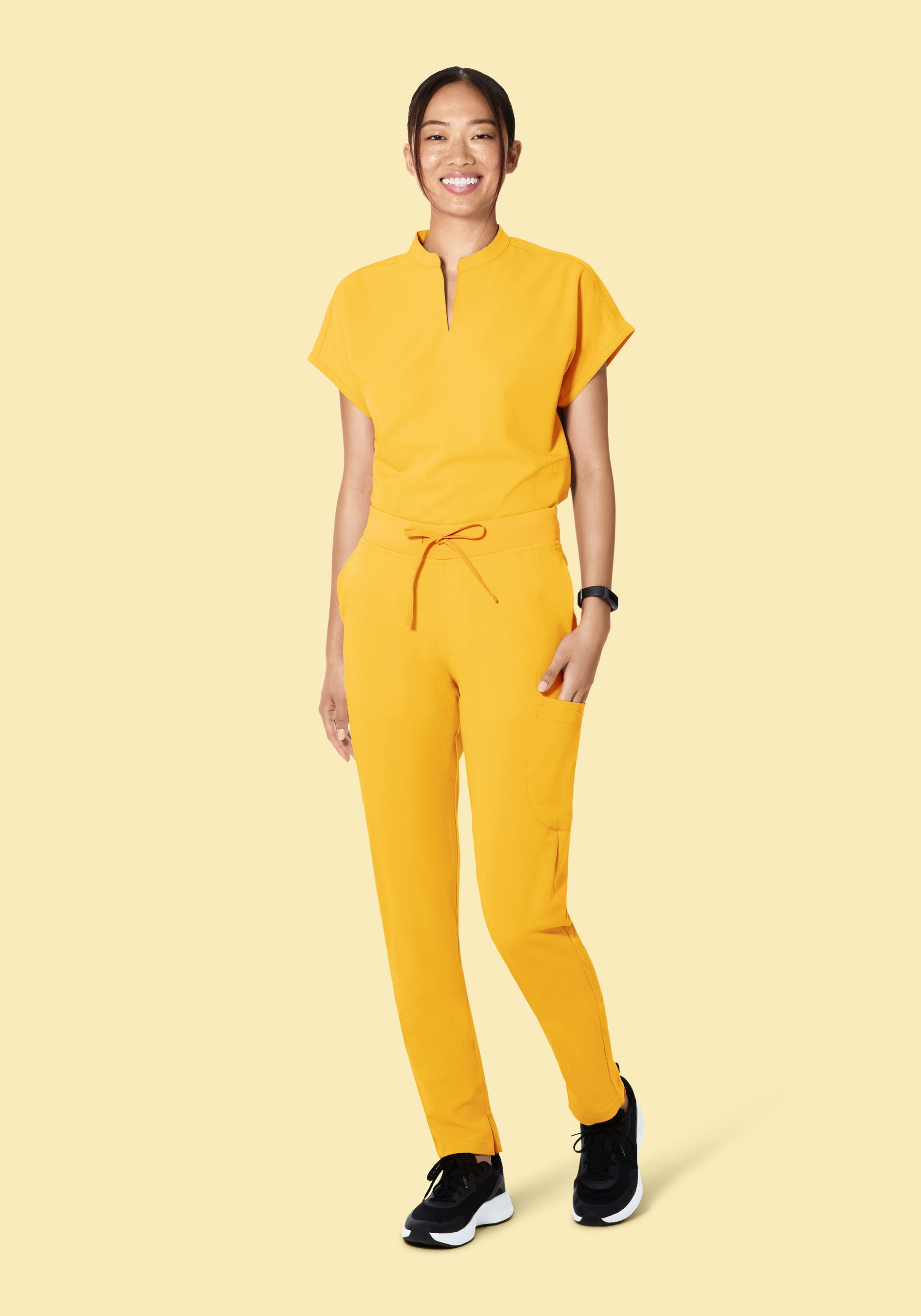 Mandarin Dolman Top Daffodil