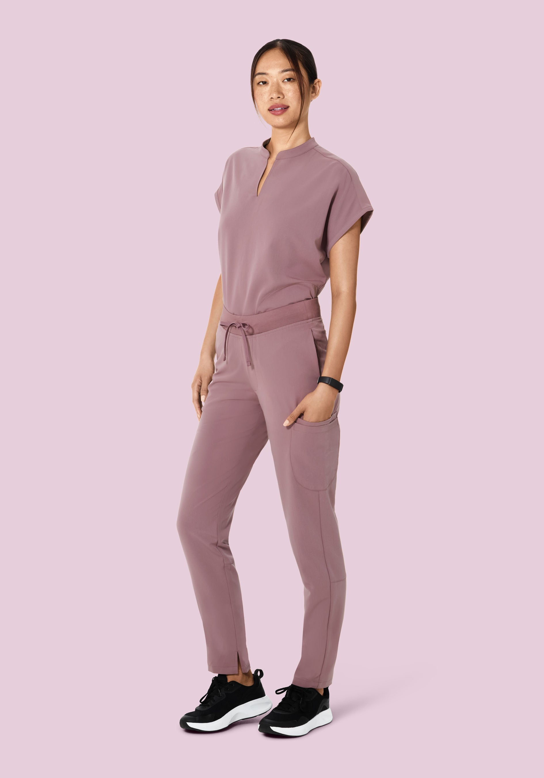 Mandarin Dolman Top Dusk