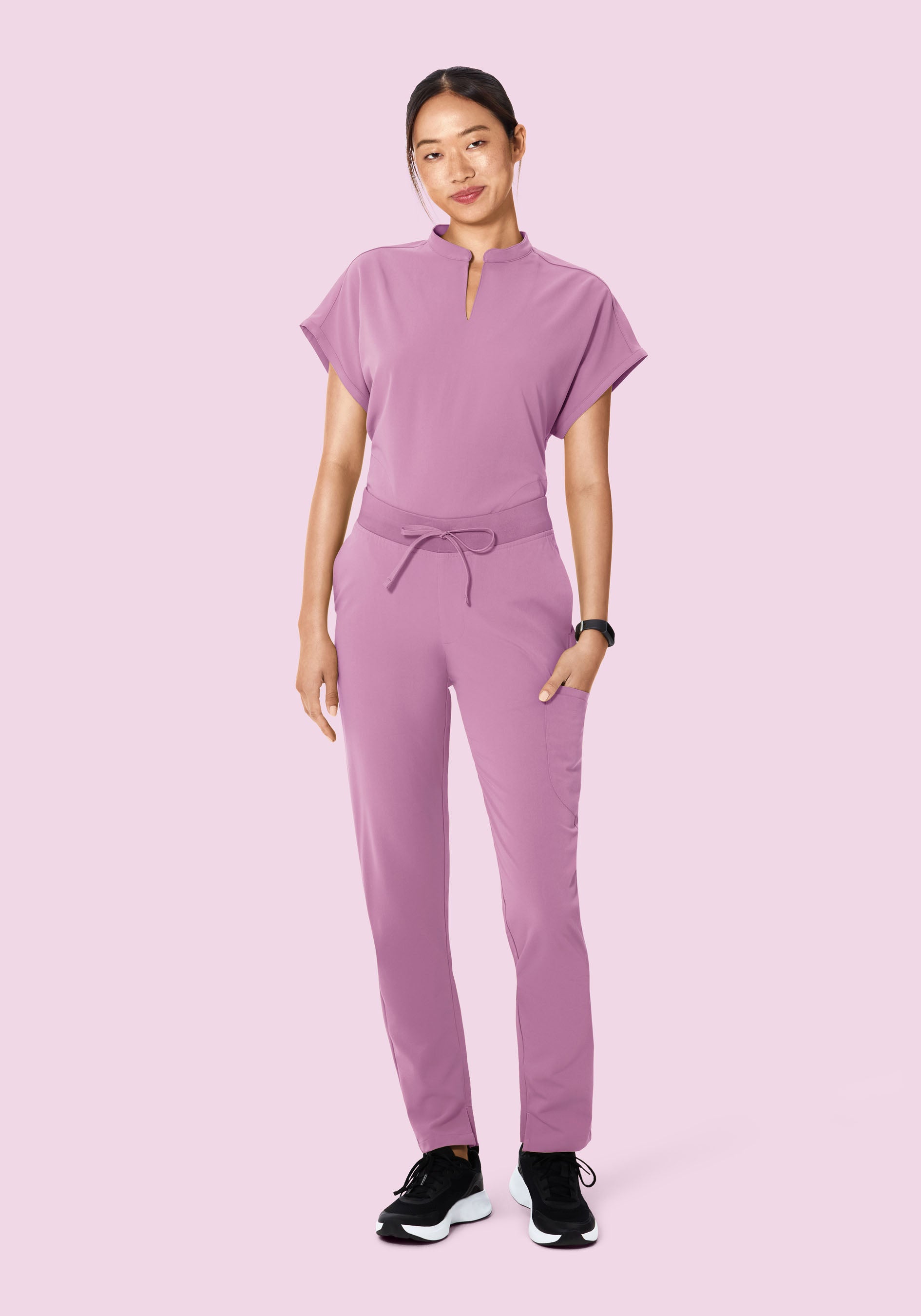 Mandarin Dolman Top Lilac