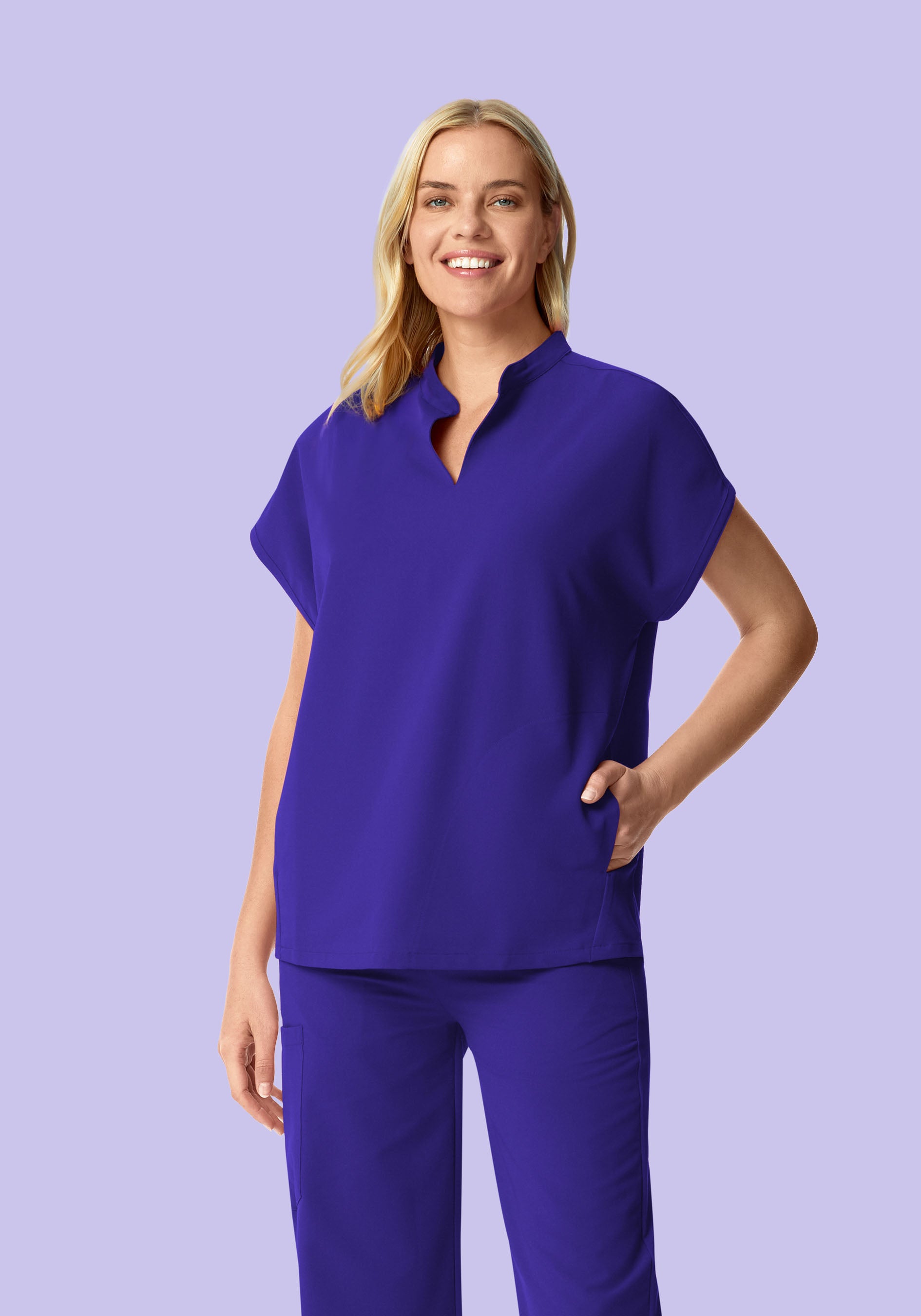 Mandarin Dolman Top True Grape