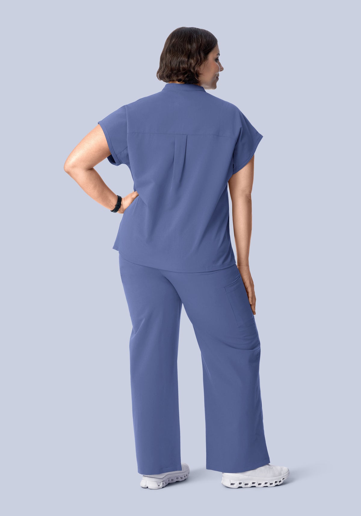 High Waisted Wide Leg Deep Periwinkle