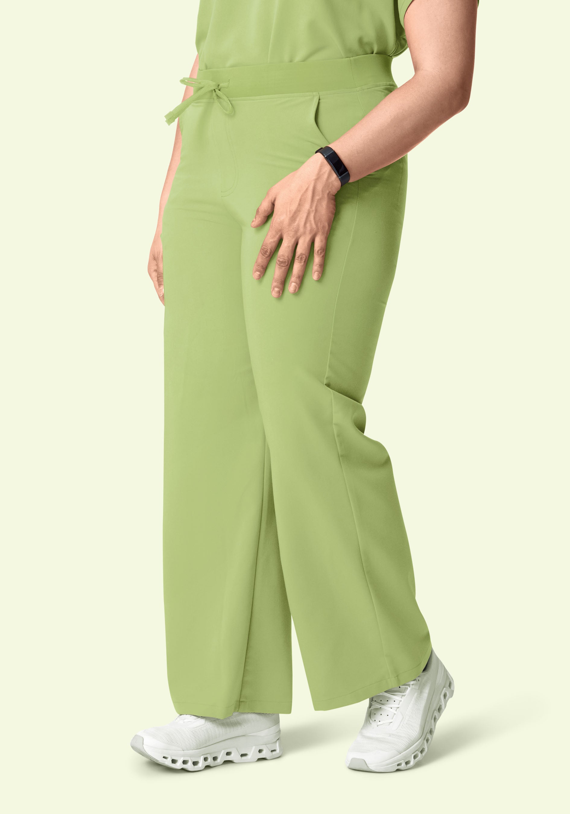 High Waisted Wide Leg Fern