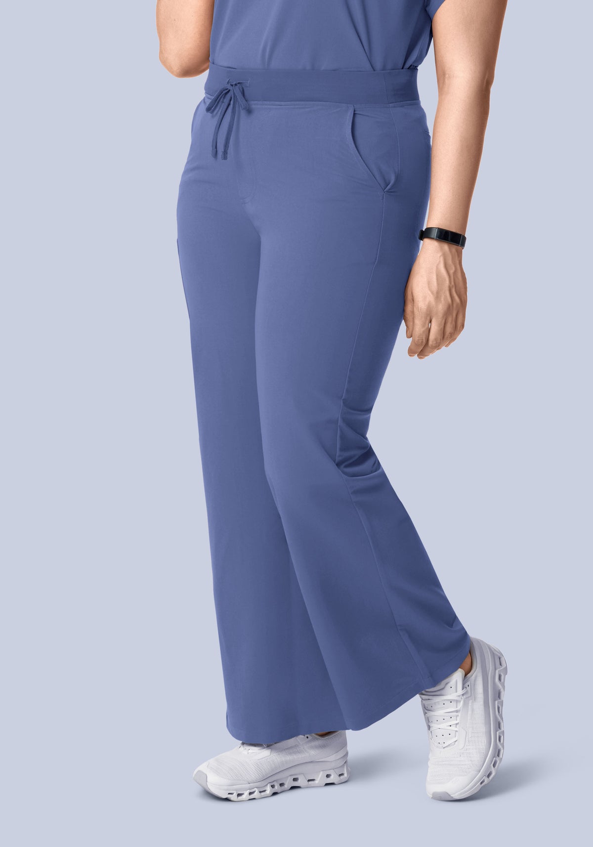 High Waisted Wide Leg Deep Periwinkle