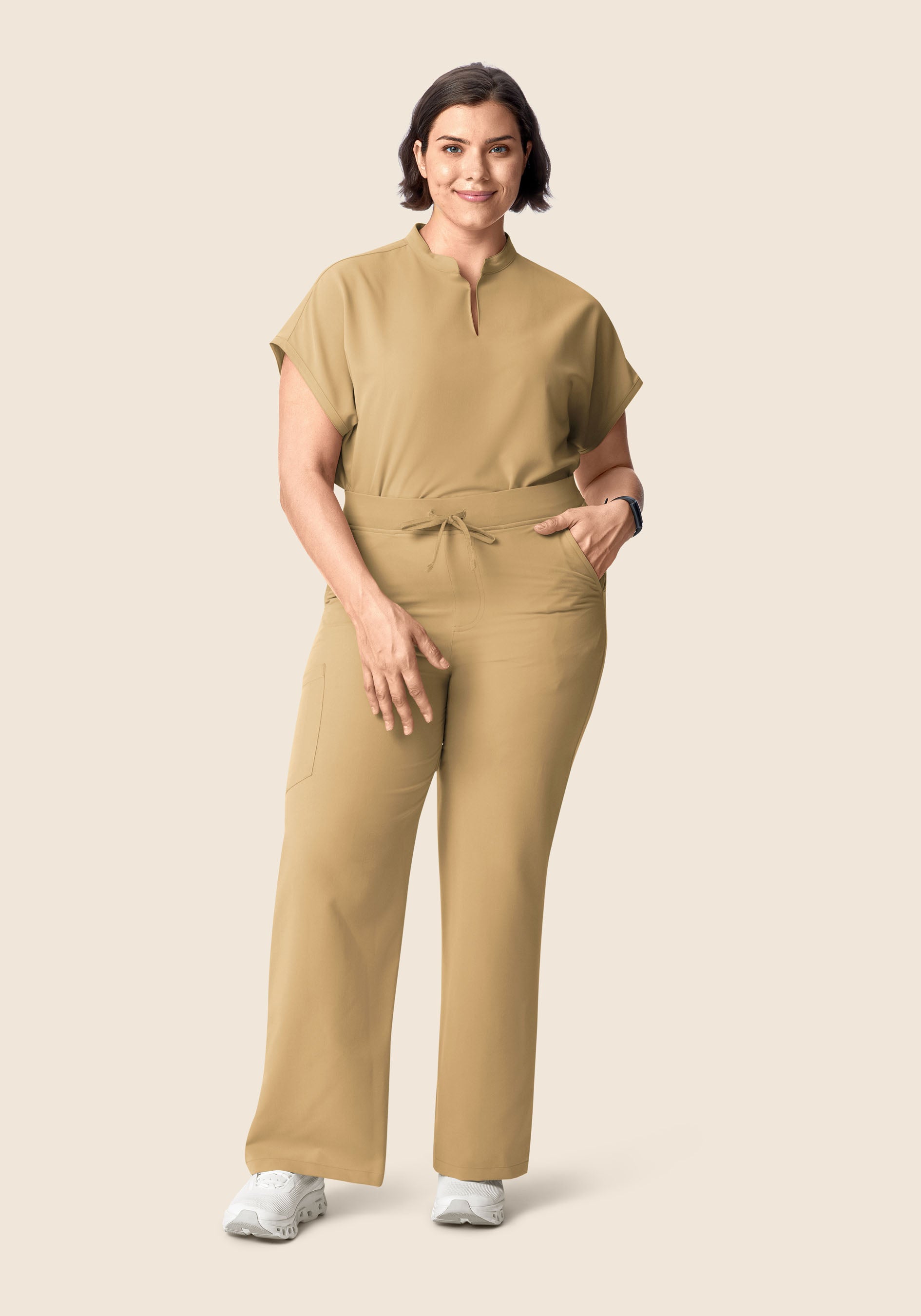 Mandarin Dolman Top Latte