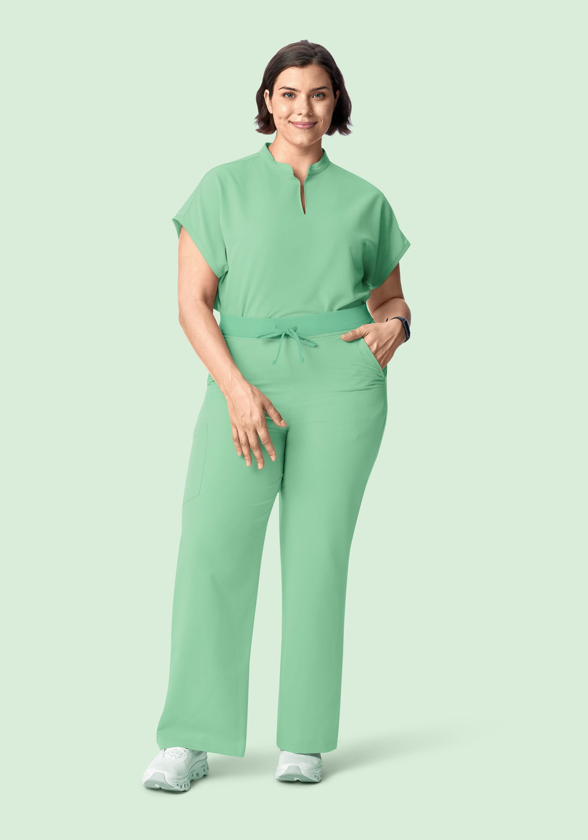 High Waisted Wide Leg Mint