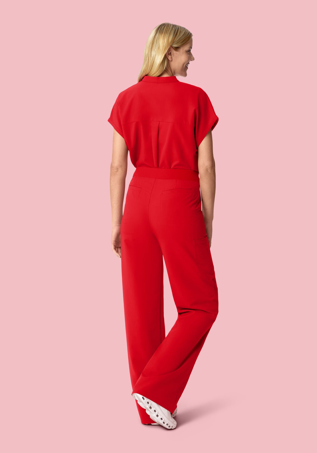 Mandarin Dolman Top Candy Red