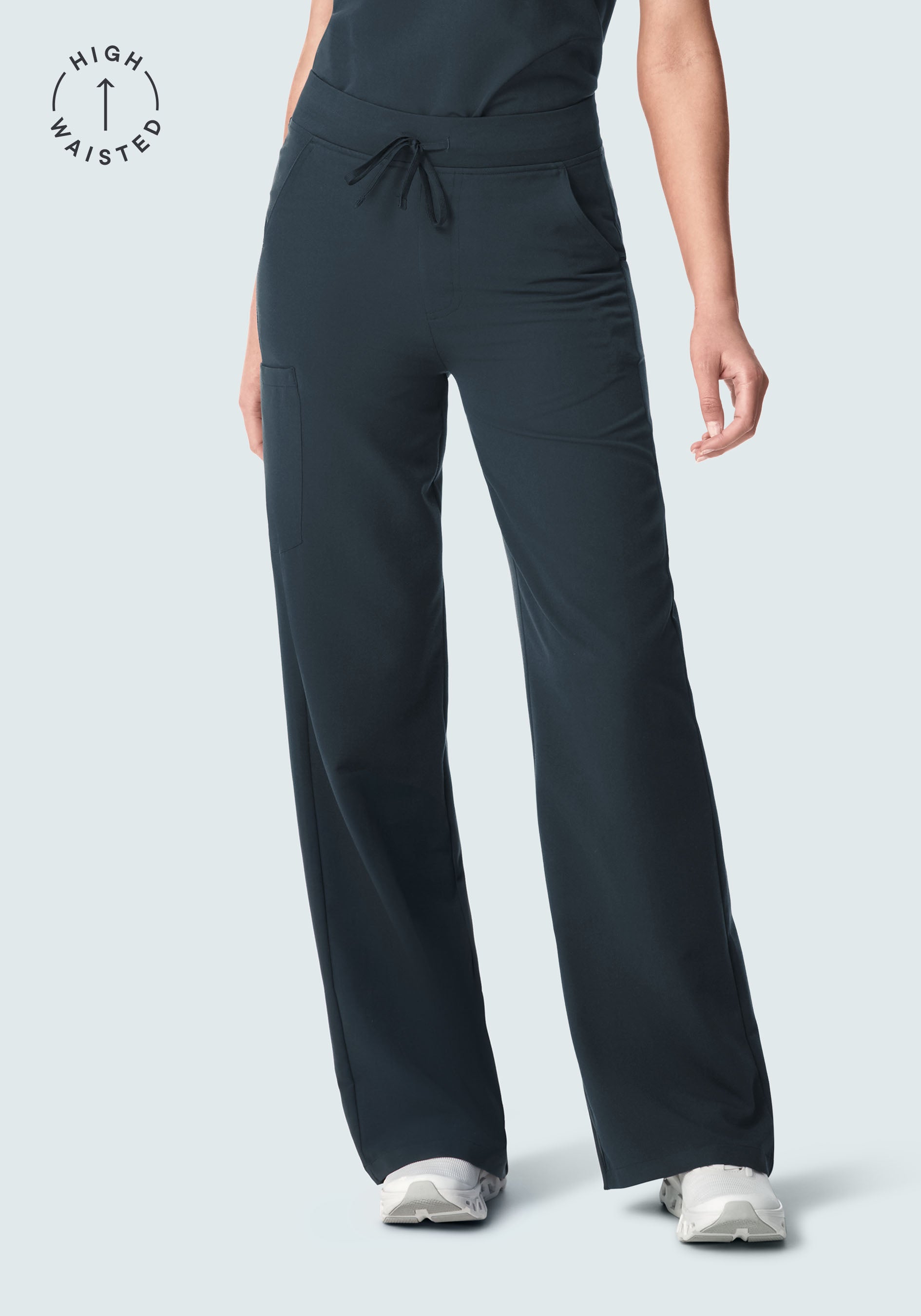 High Waisted Wide Leg Dark Harbor