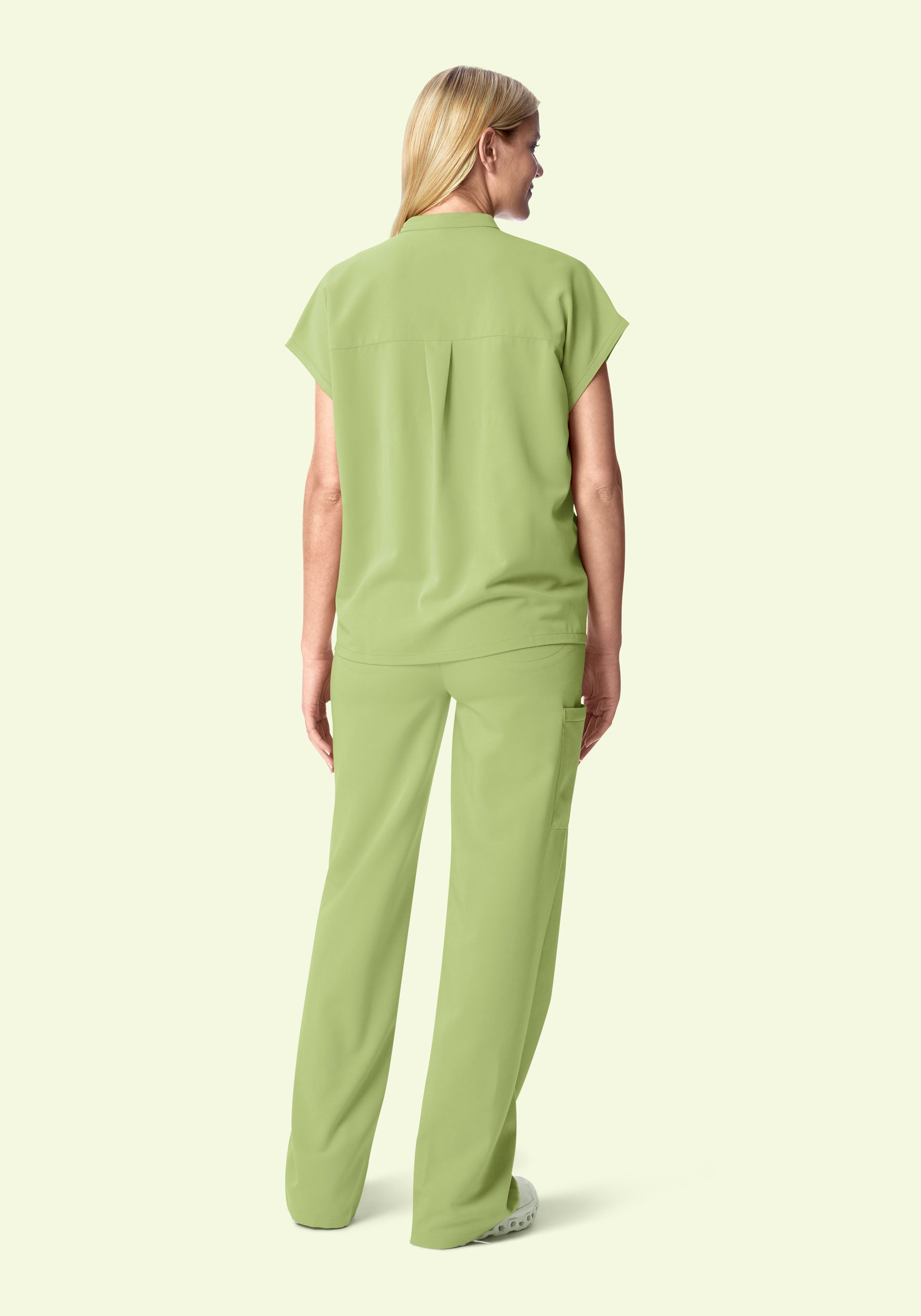 High Waisted Wide Leg Fern
