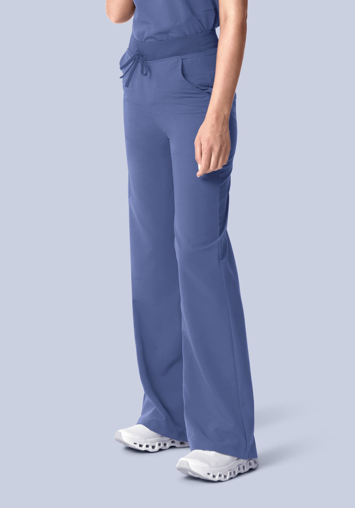 High Waisted Wide Leg Deep Periwinkle