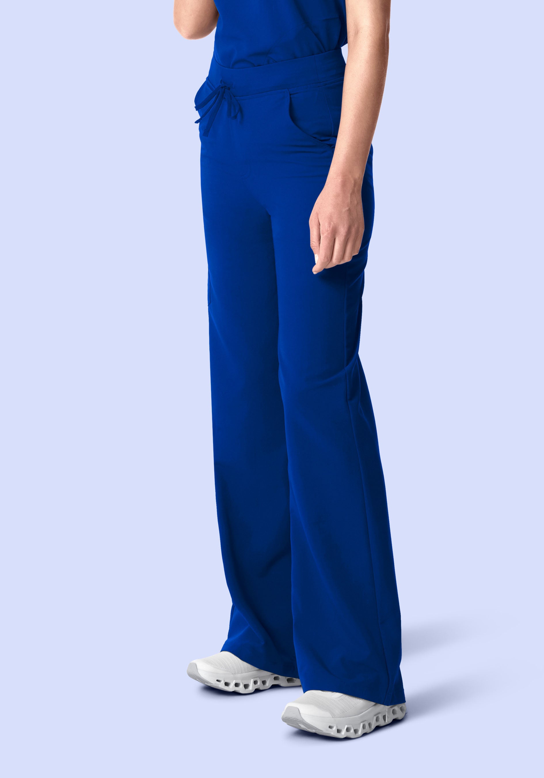 High Waisted Wide Leg Galaxy Blue