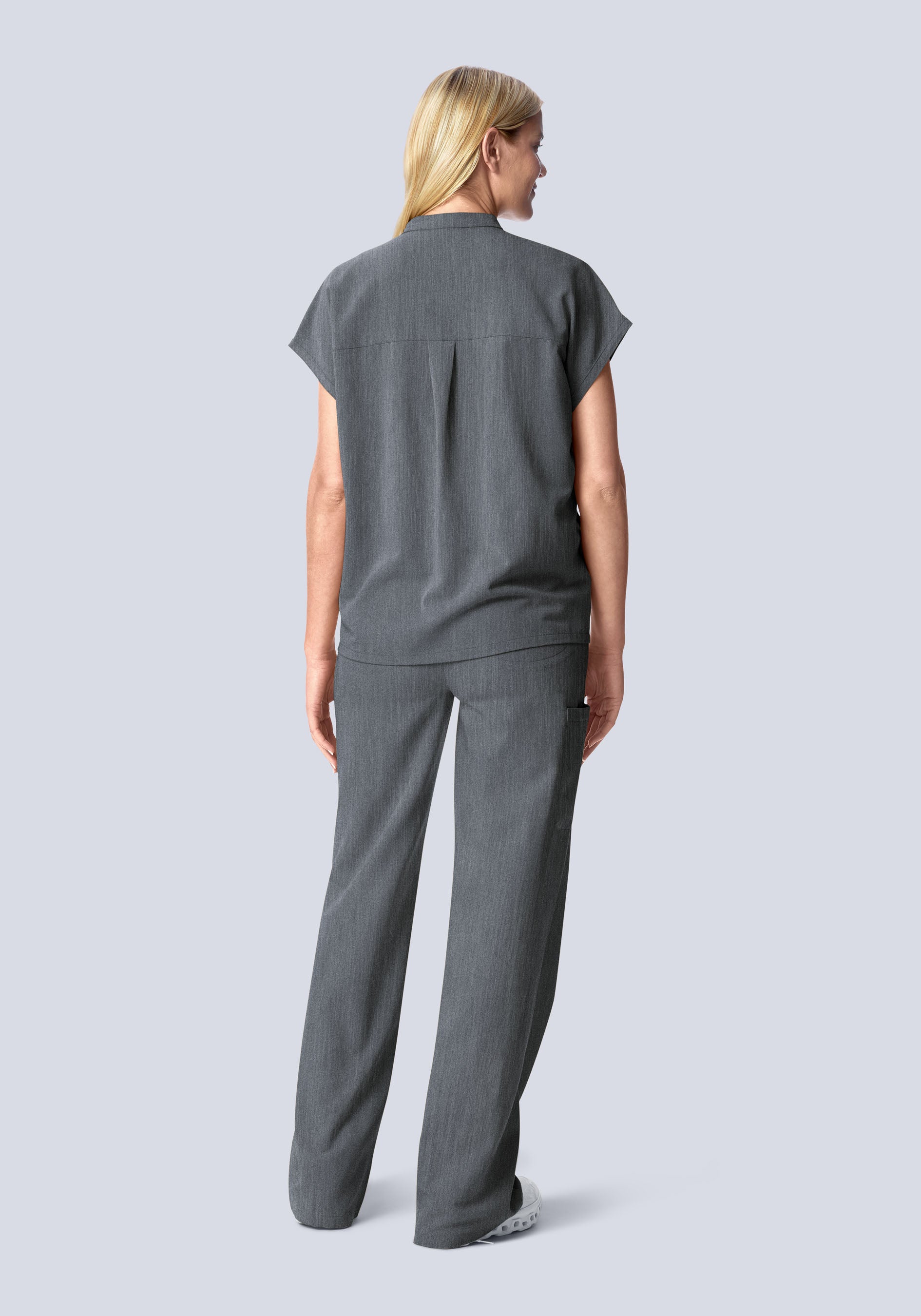 High Waisted Wide Leg Gray