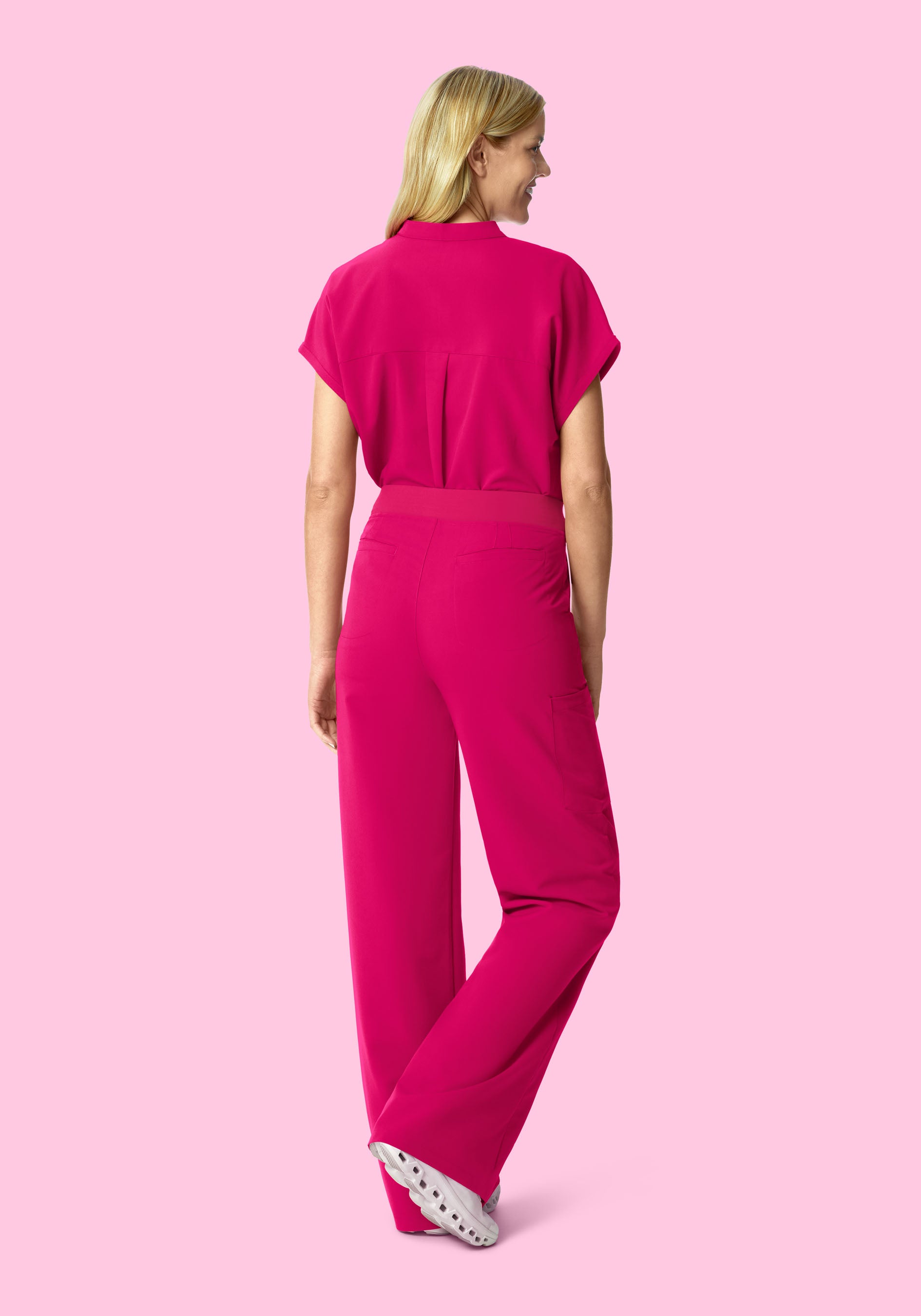 Mandarin Dolman Top Raspberry