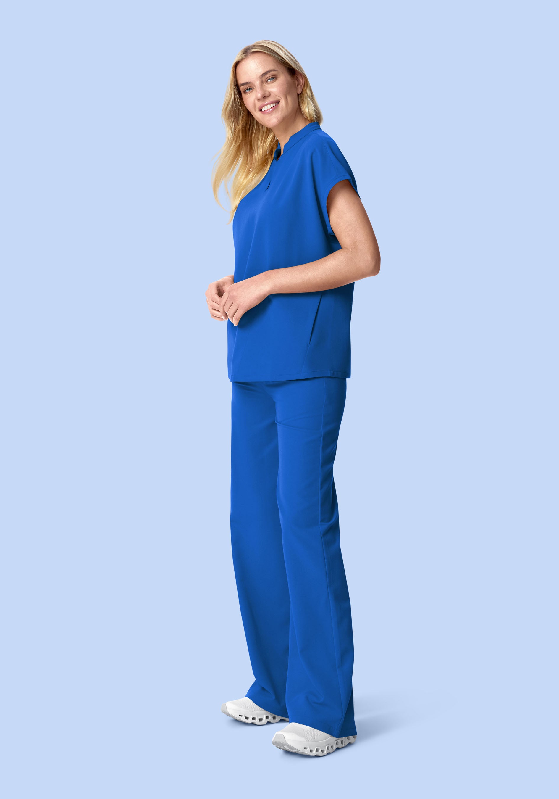 High Waisted Wide Leg Royal Blue