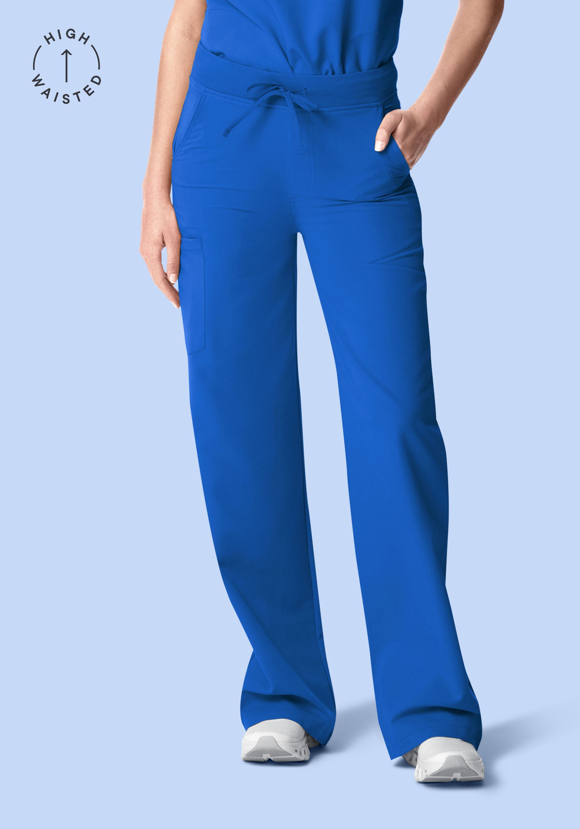 High Waisted Wide Leg Royal Blue
