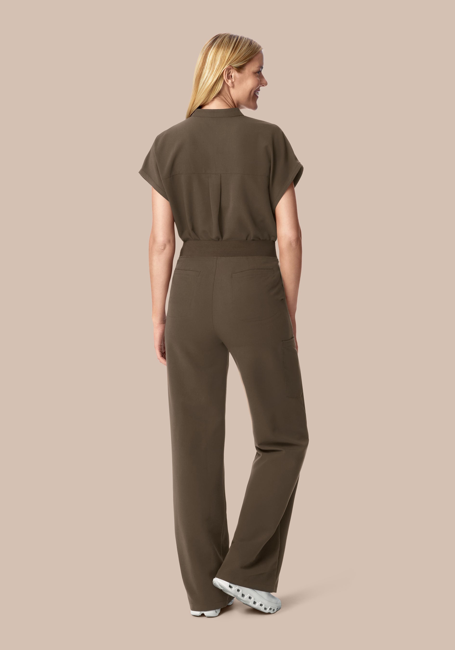 Mandarin Dolman Top Truffle