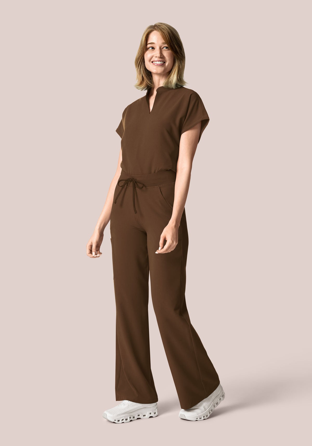 High Waisted Wide Leg Chocolate Brown