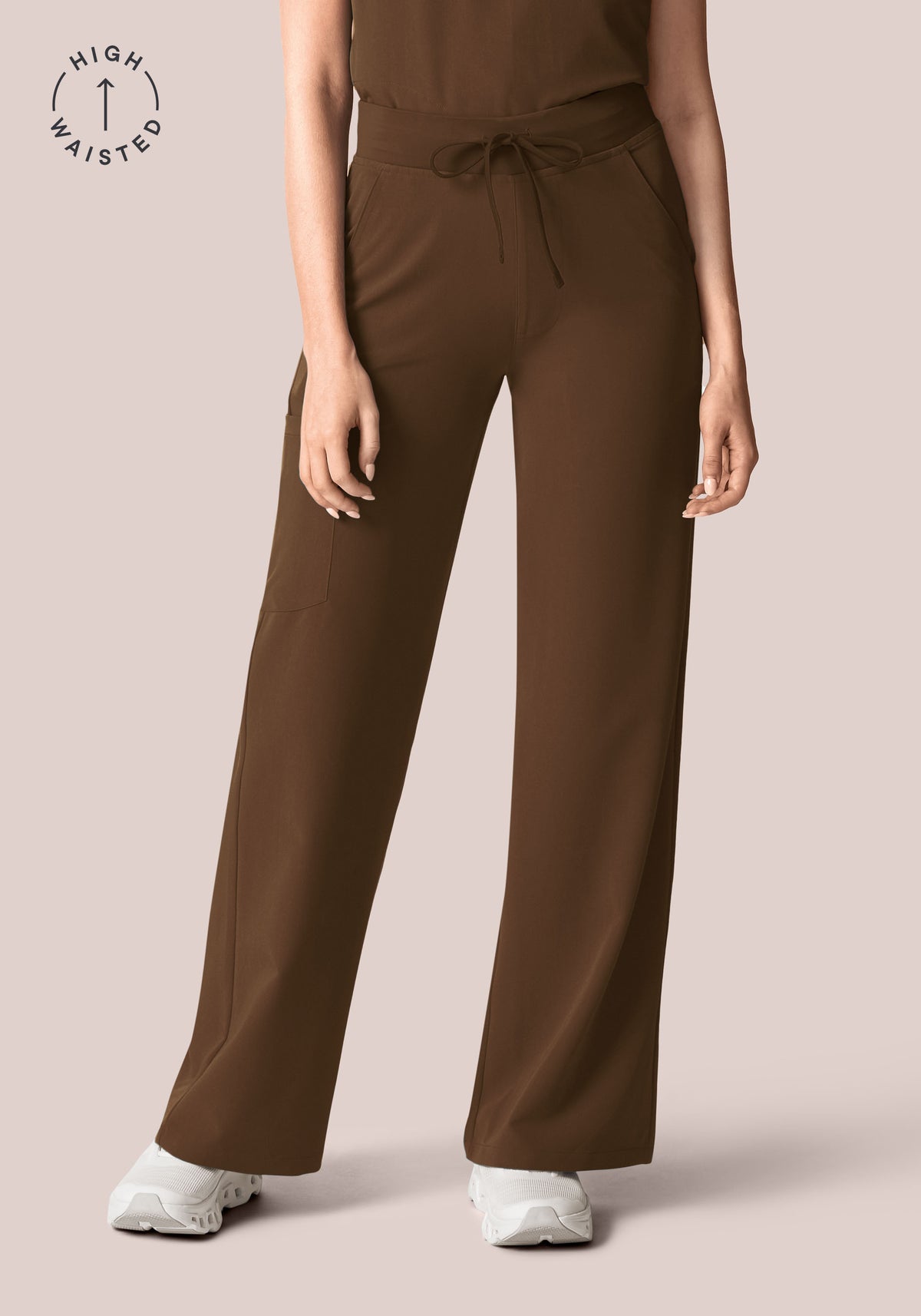 High Waisted Wide Leg Chocolate Brown