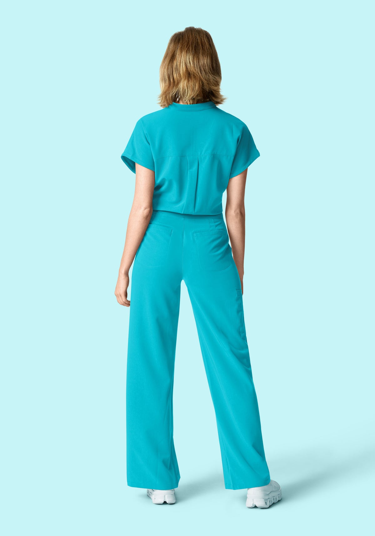 Mandarin Dolman Top Teal