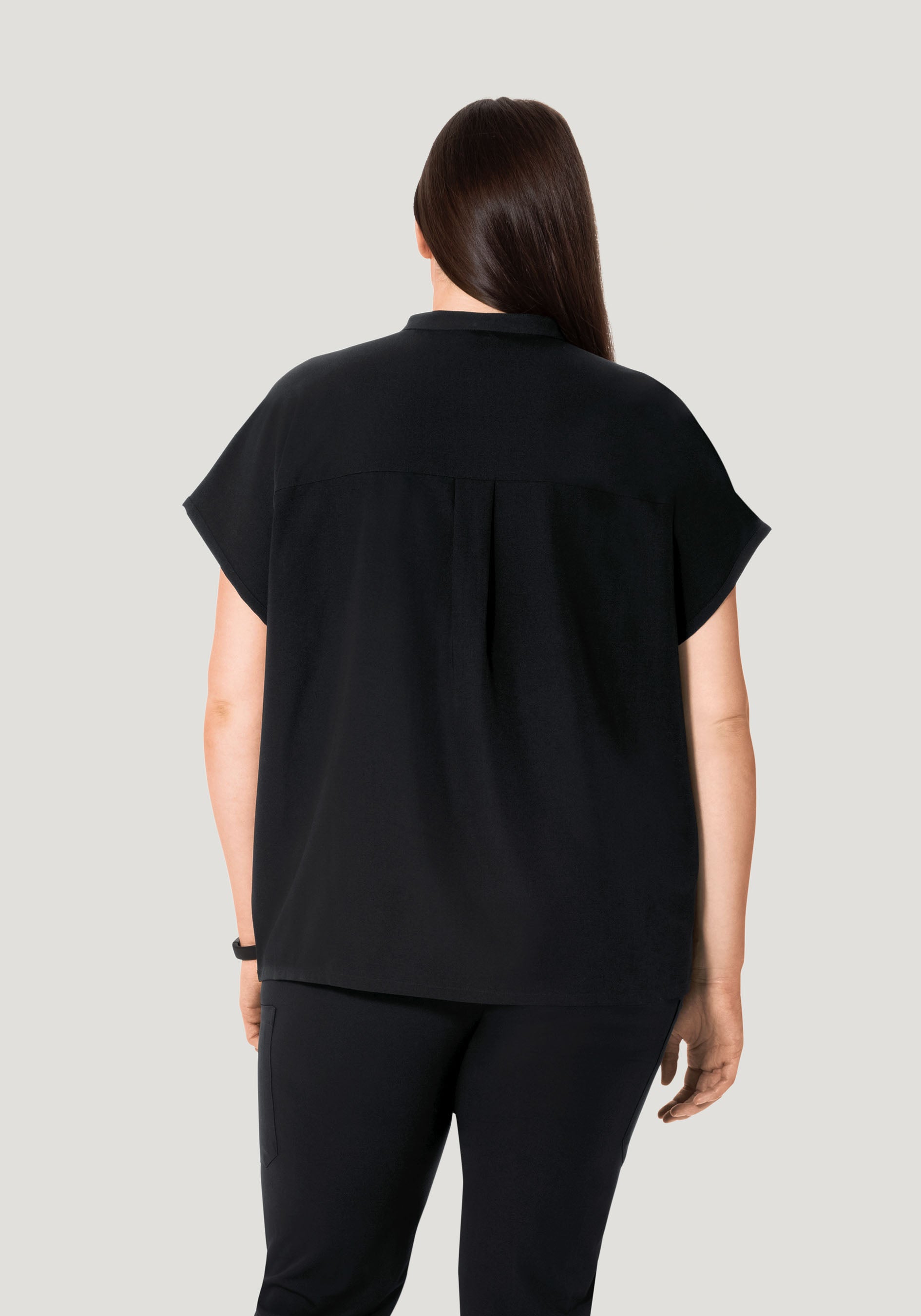 Mandarin Dolman Top Black