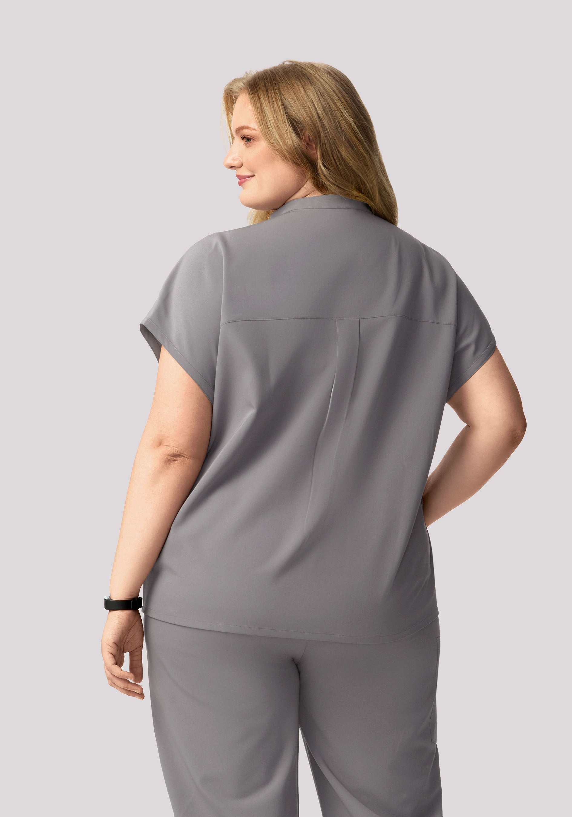 Mandarin Dolman Top Oslo Gray