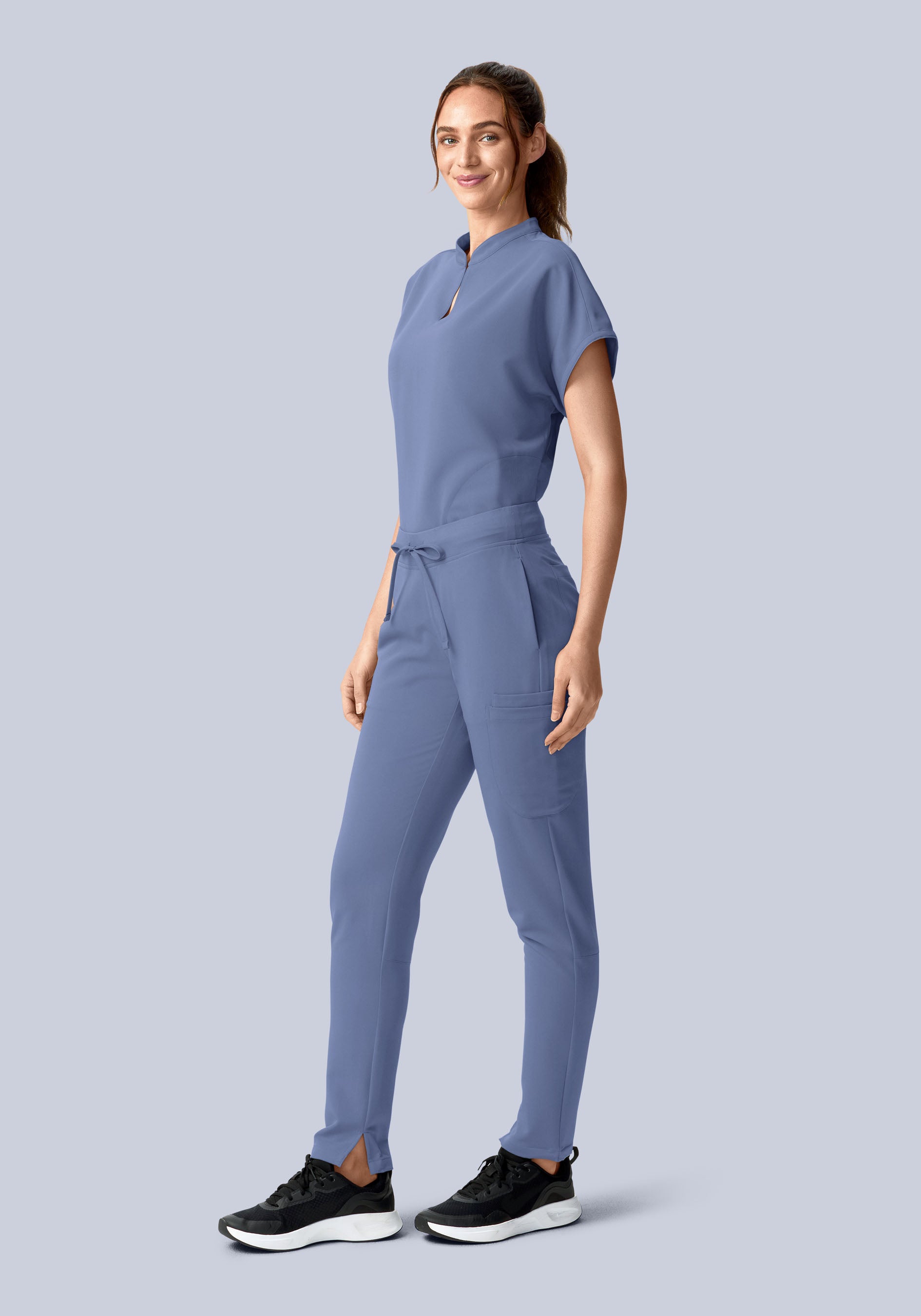 6 Pocket Slim Pants Periwinkle