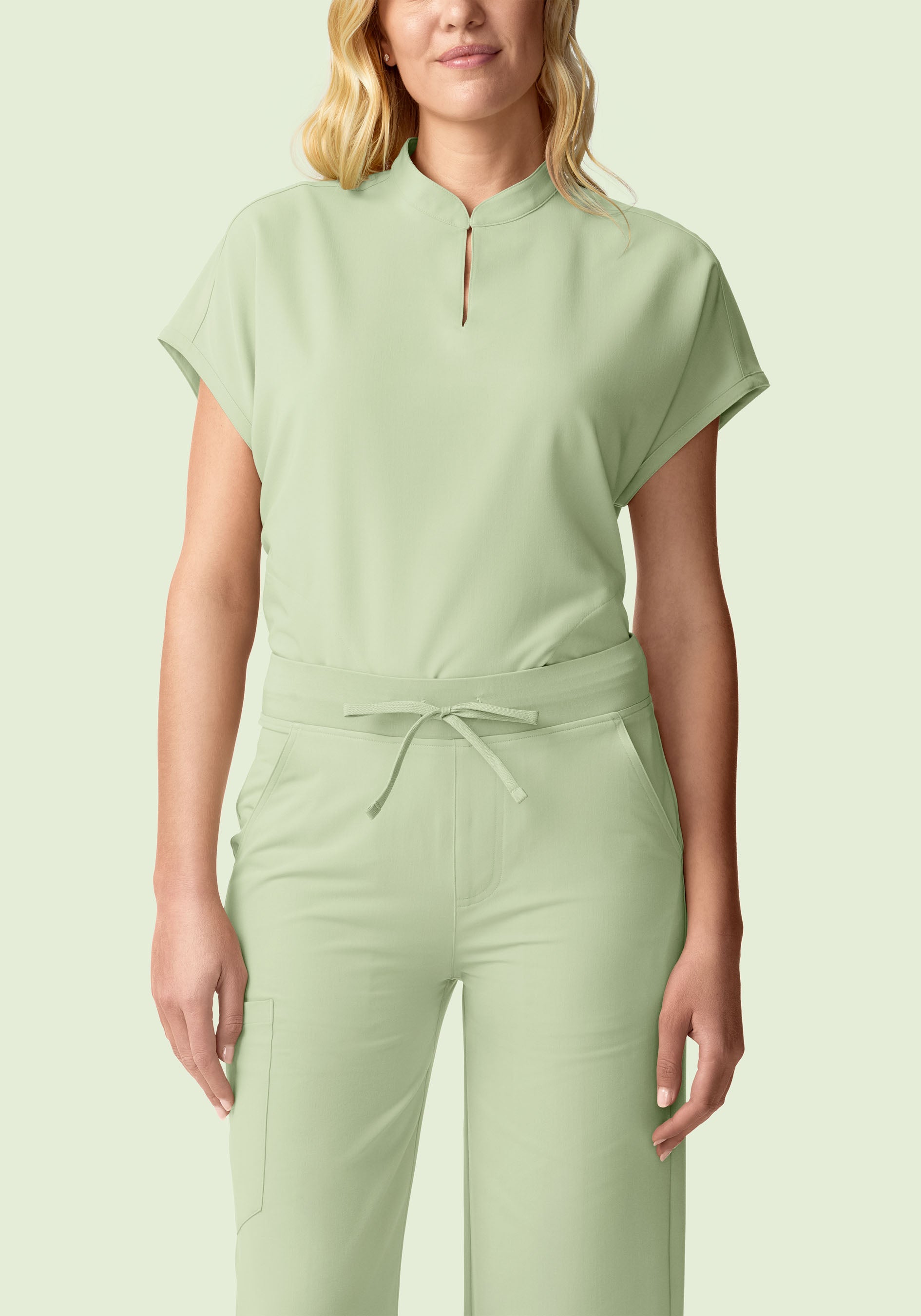 High Waisted Wide Leg Matcha