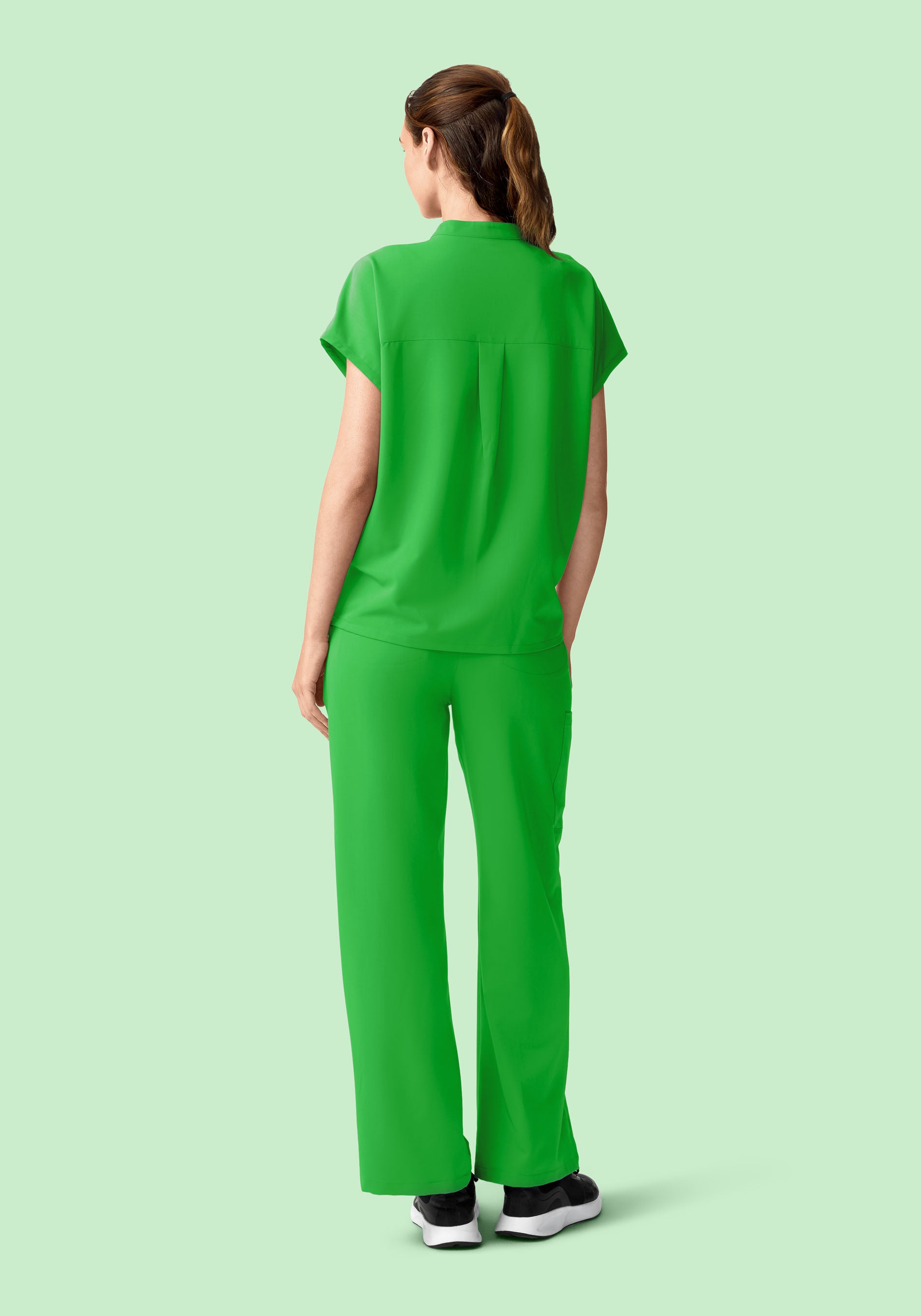 High Waisted Wide Leg Kelly Green