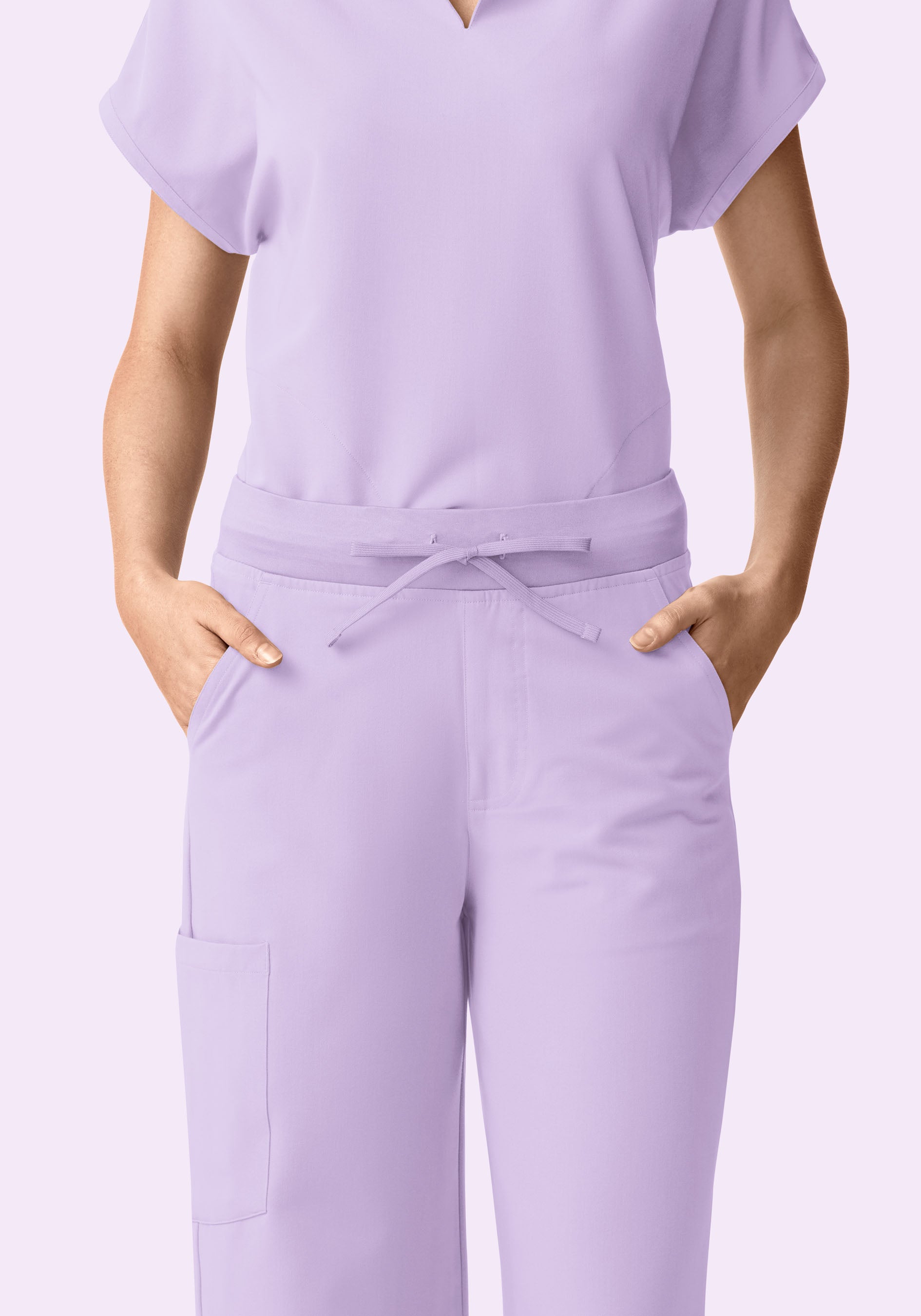 High Waisted Wide Leg Cool Lavender