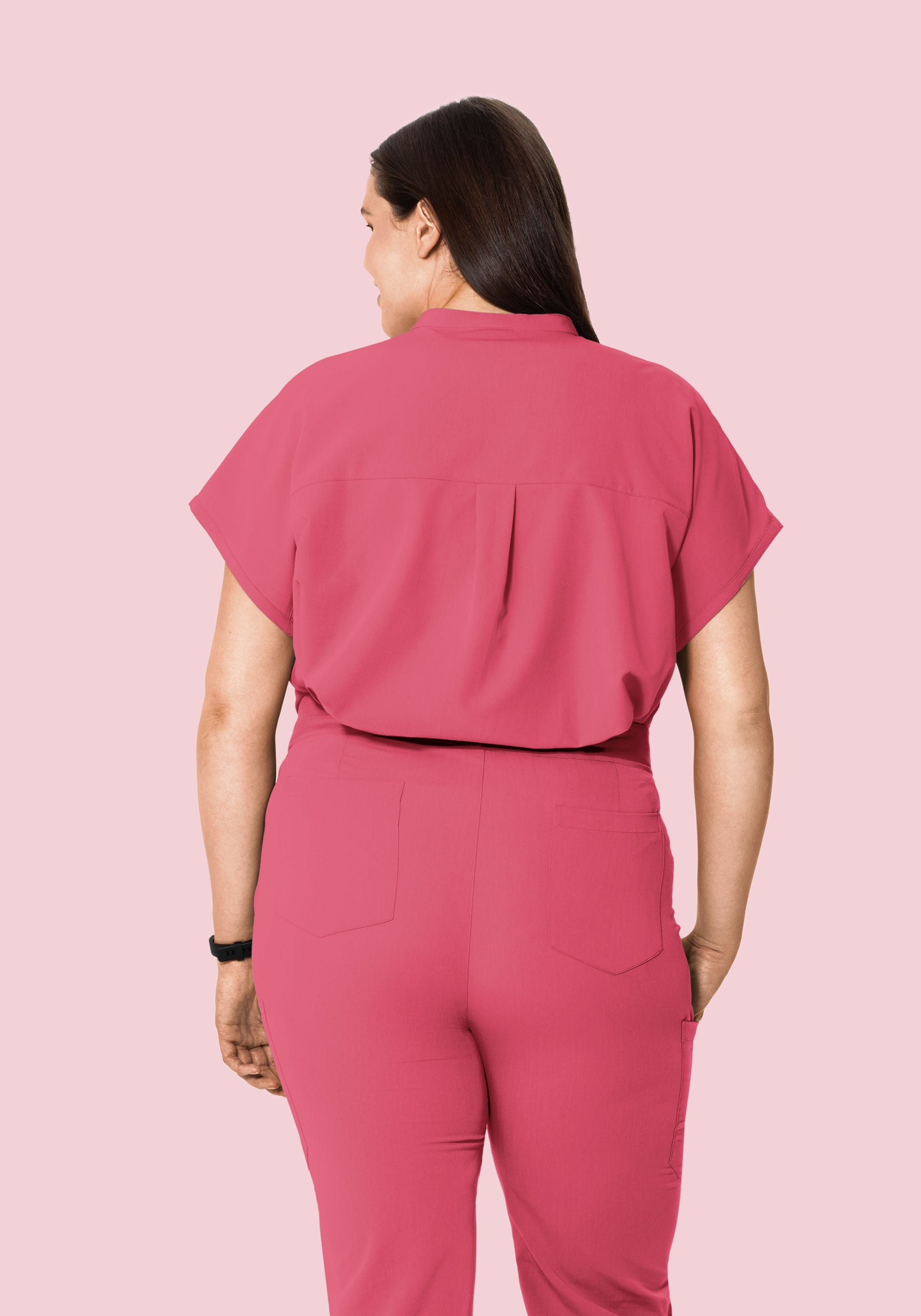 Mandarin Dolman Top Jaipur Pink