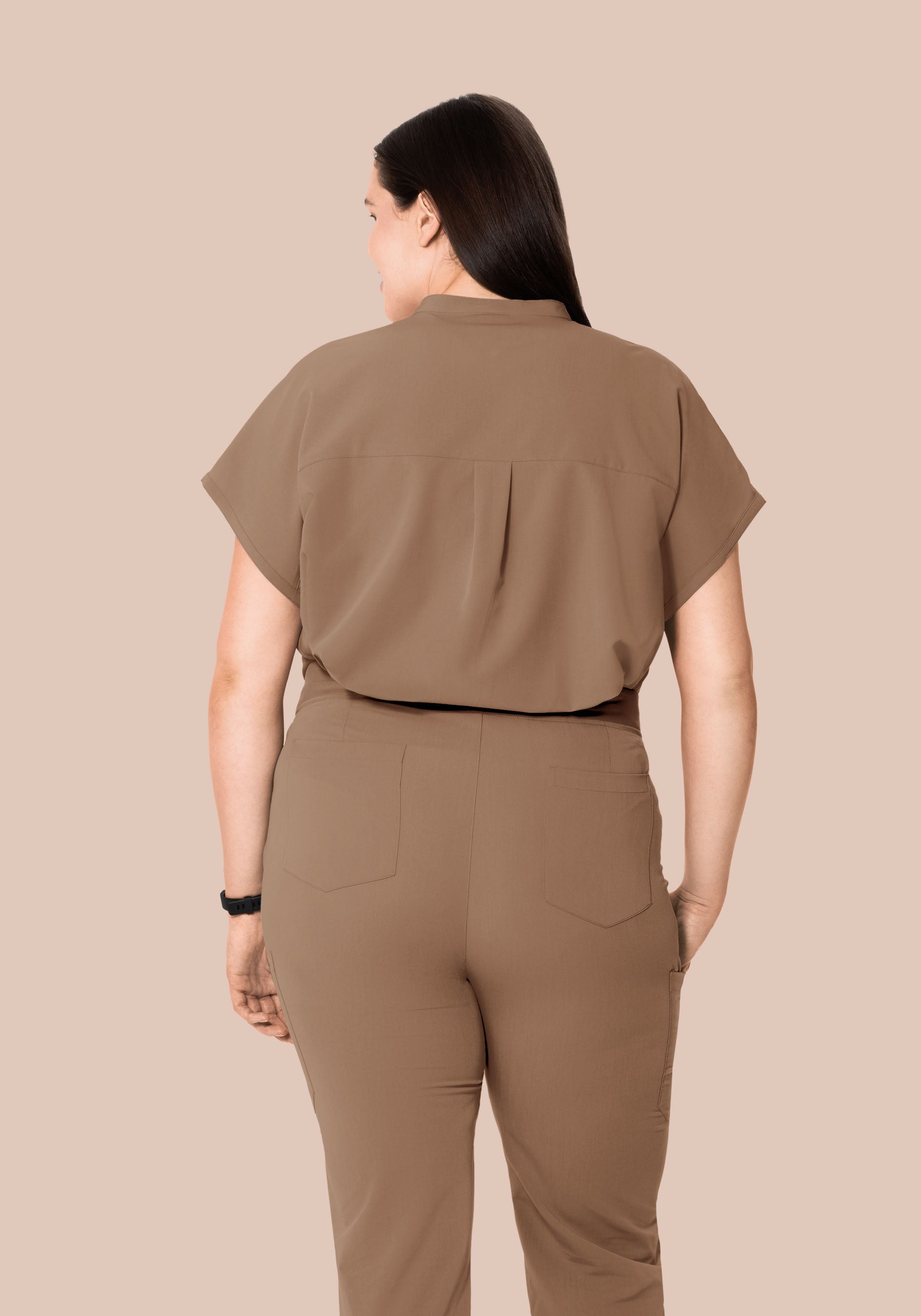 Mandarin Dolman Top Mocha