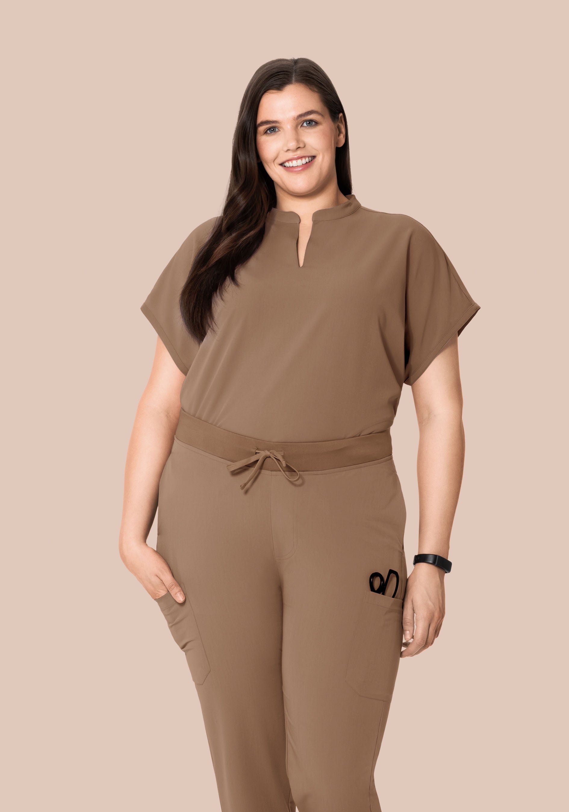 Mandarin Dolman Top Mocha