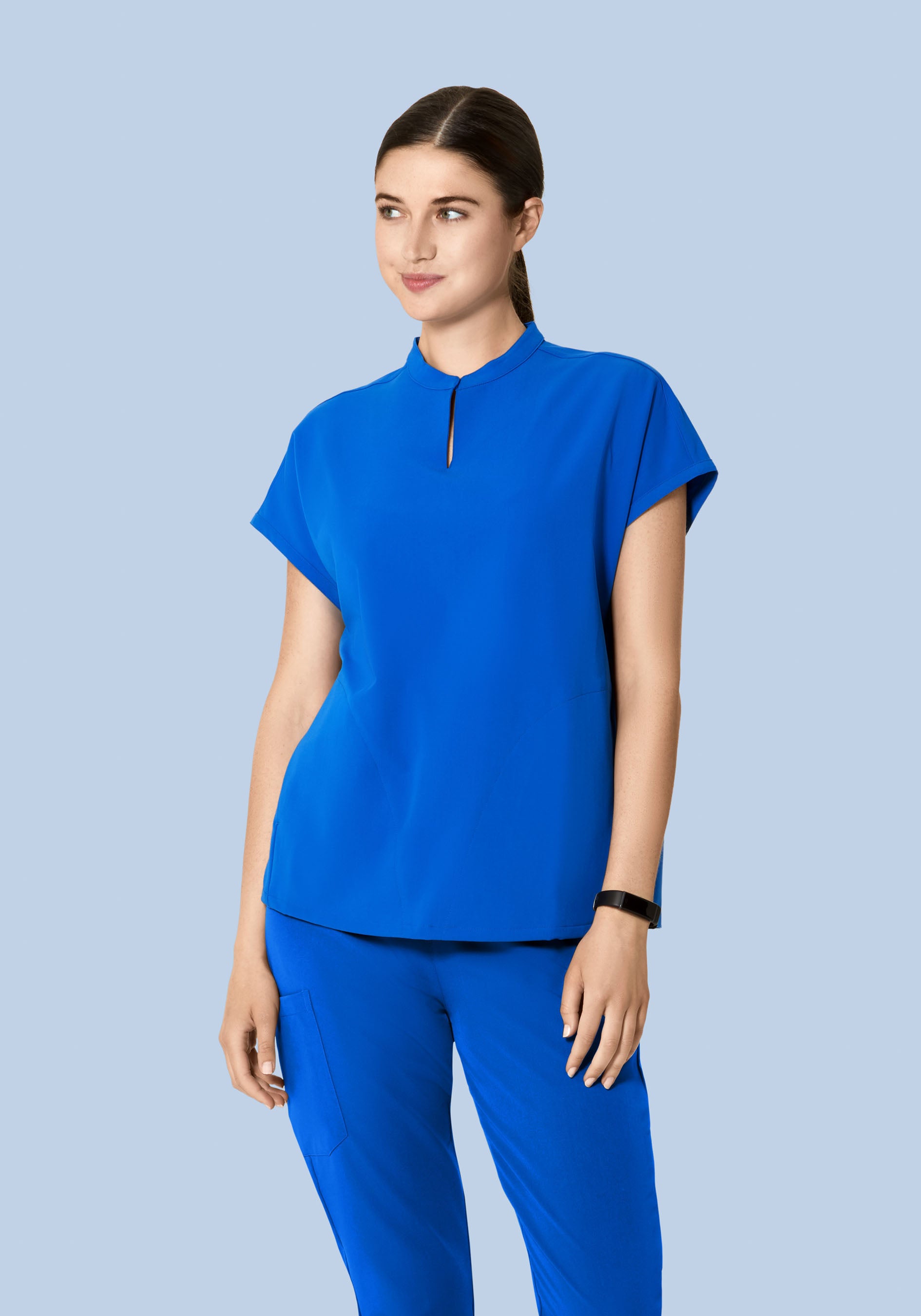 Mandarin Dolman Top Royal Blue Mandala Scrubs mandarin-dolman-top-royal-blue-mandala-scrubs