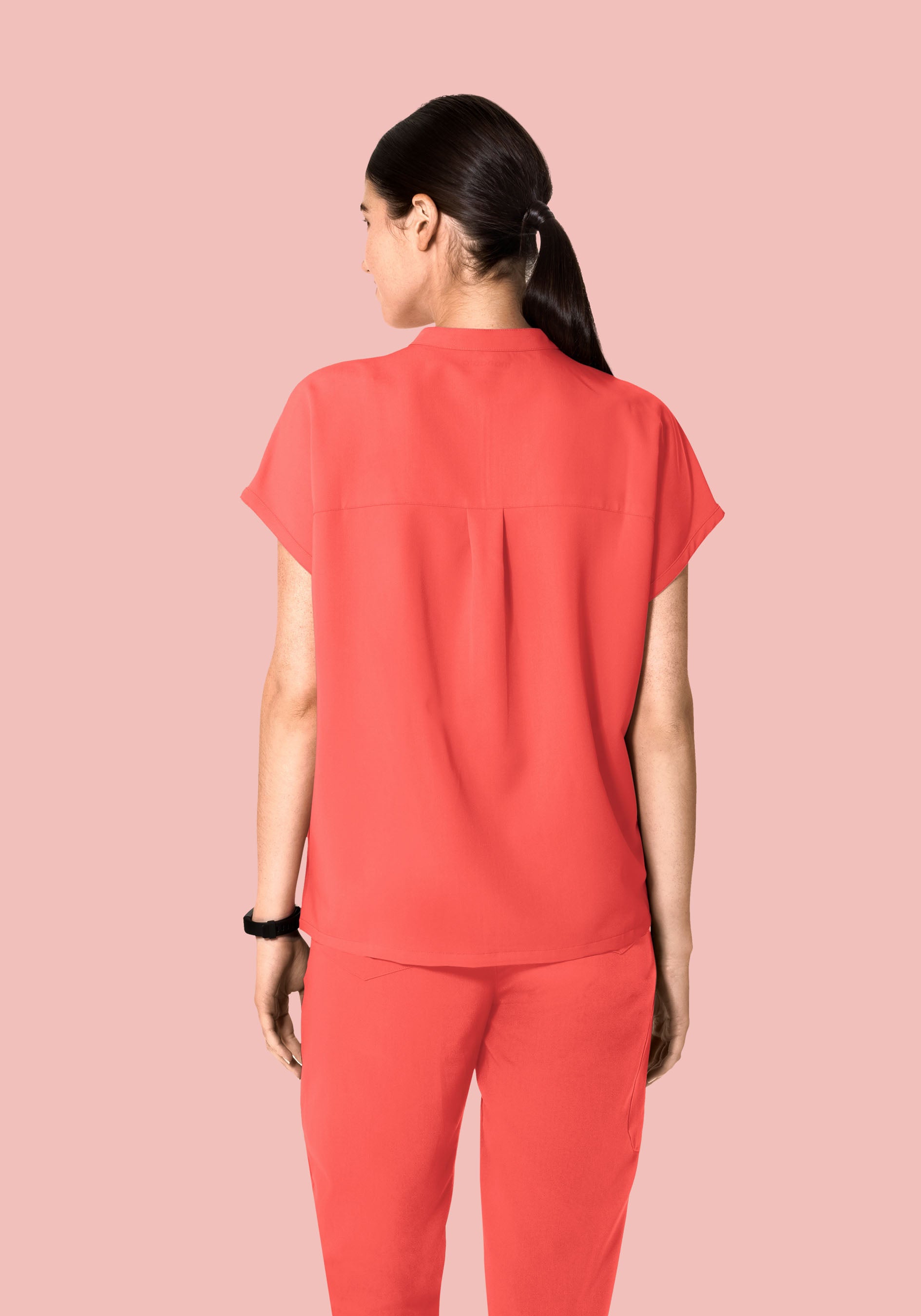 Mandarin Dolman Top Sunkissed Coral