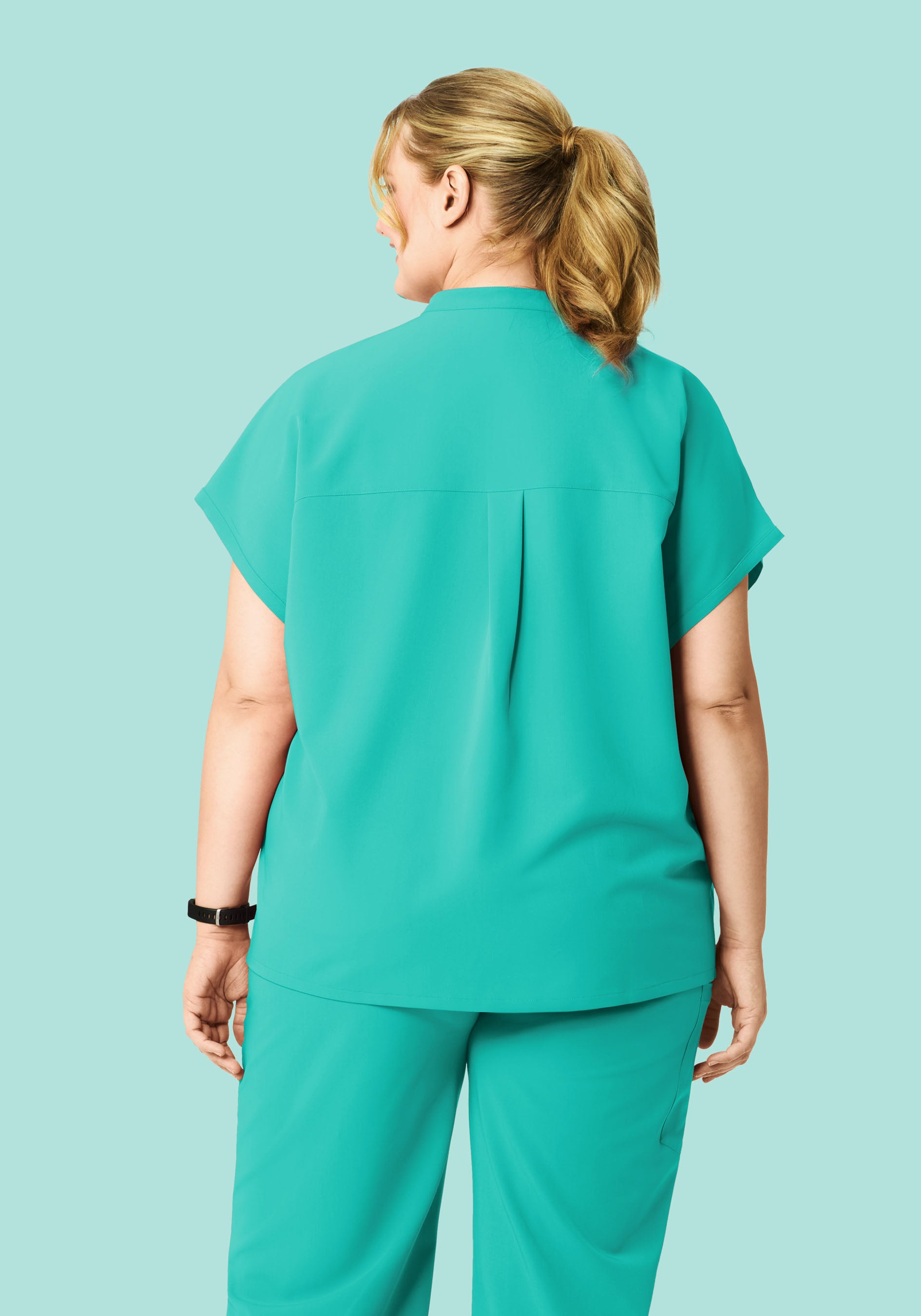 Mandarin Dolman Top Surgical Green