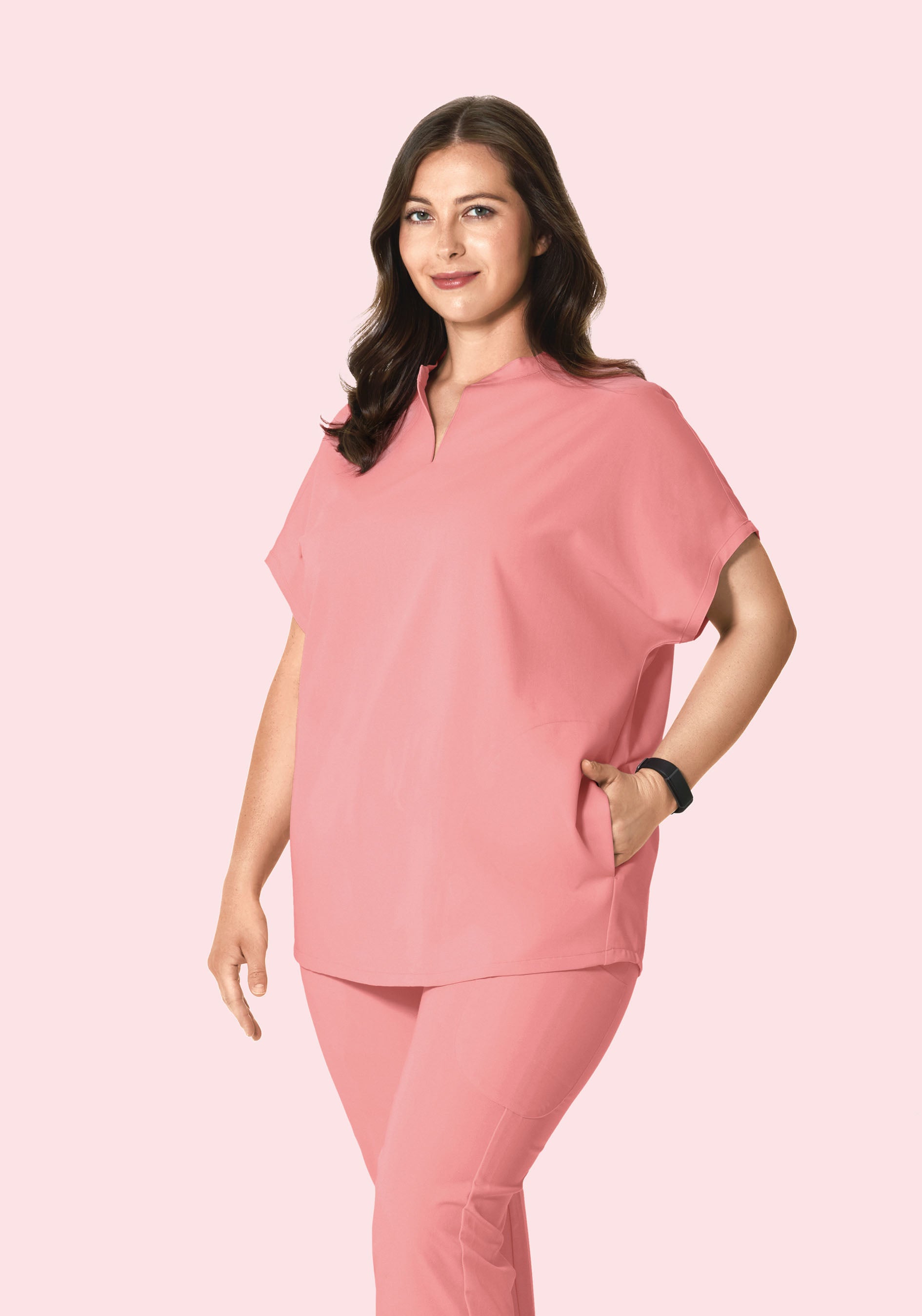 Mandarin Dolman Top Sorbet