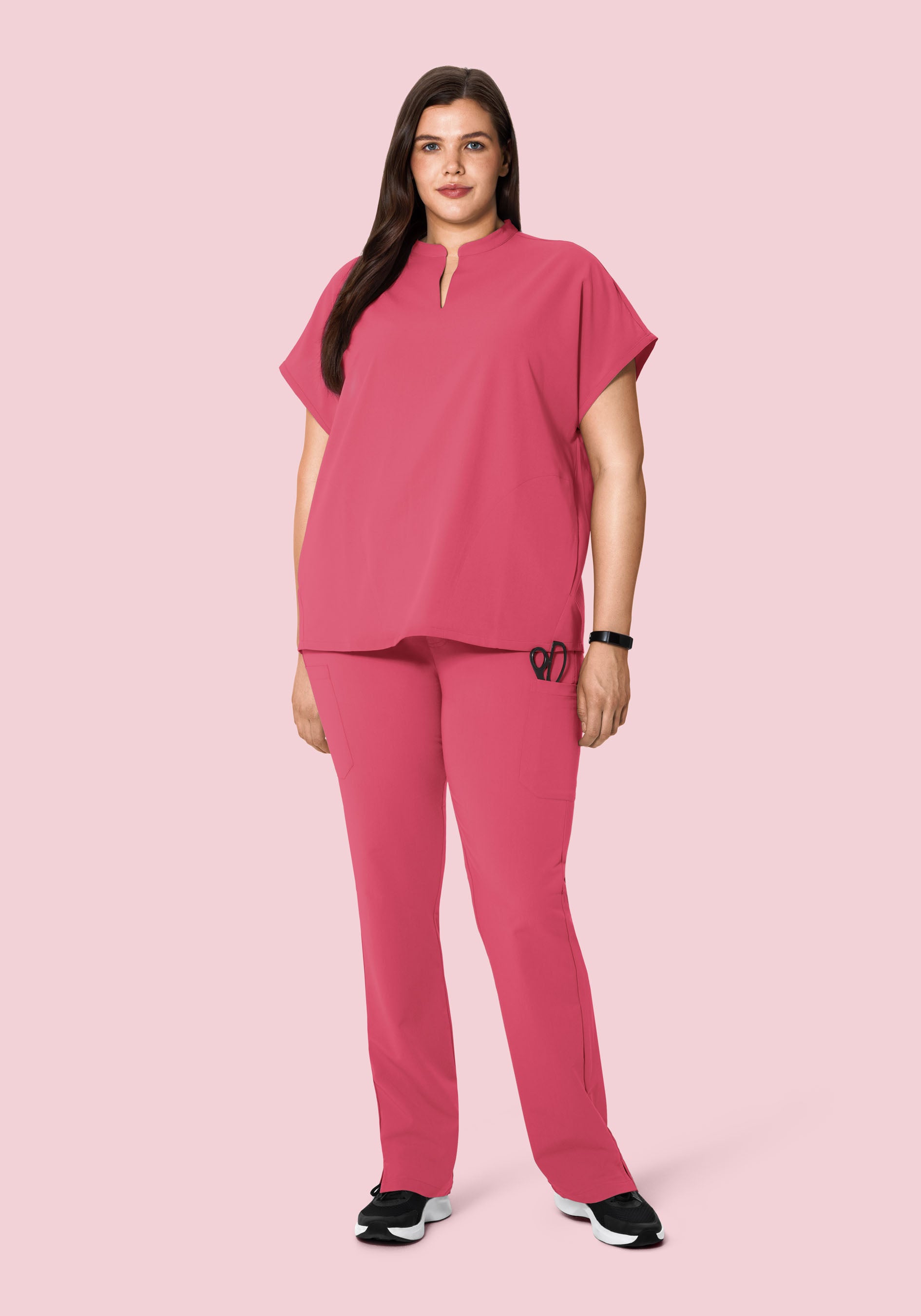 Mandarin Dolman Top Jaipur Pink