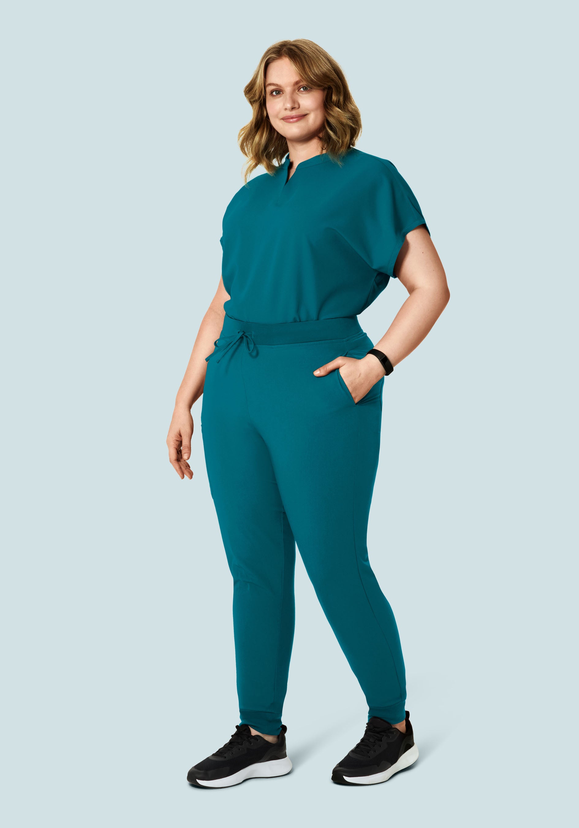 Mandarin Dolman Top Peacock