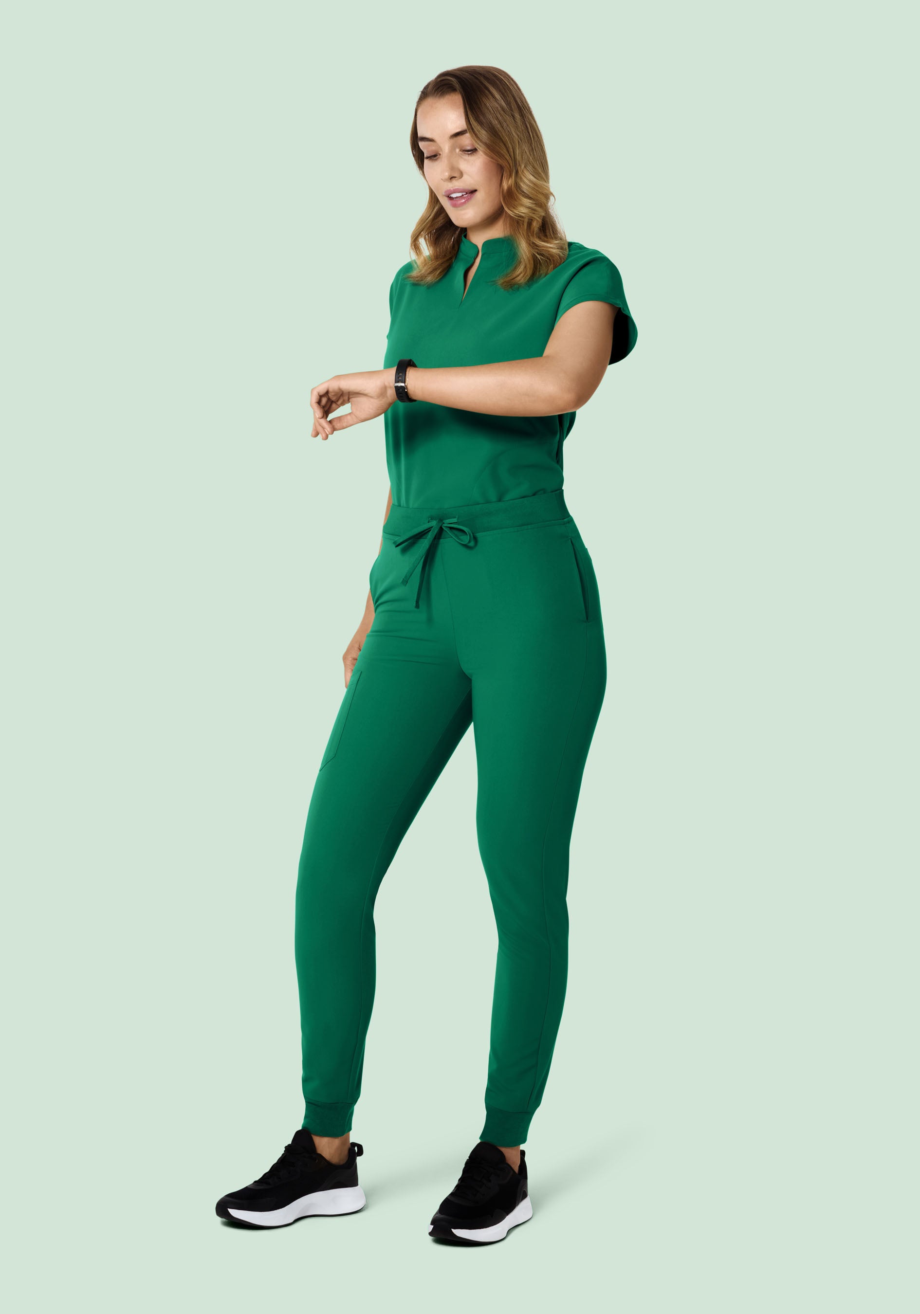 Mandarin Dolman Top Envy Green