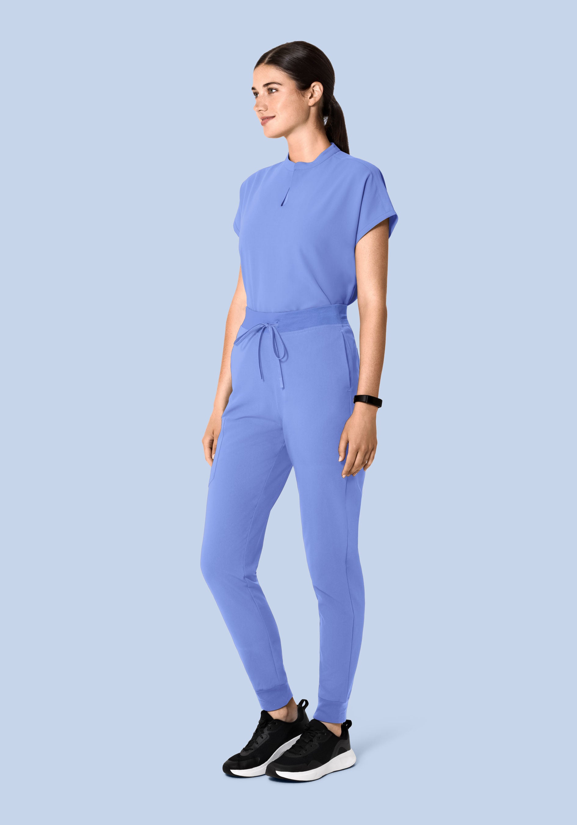 Mandarin Dolman Top French Blue