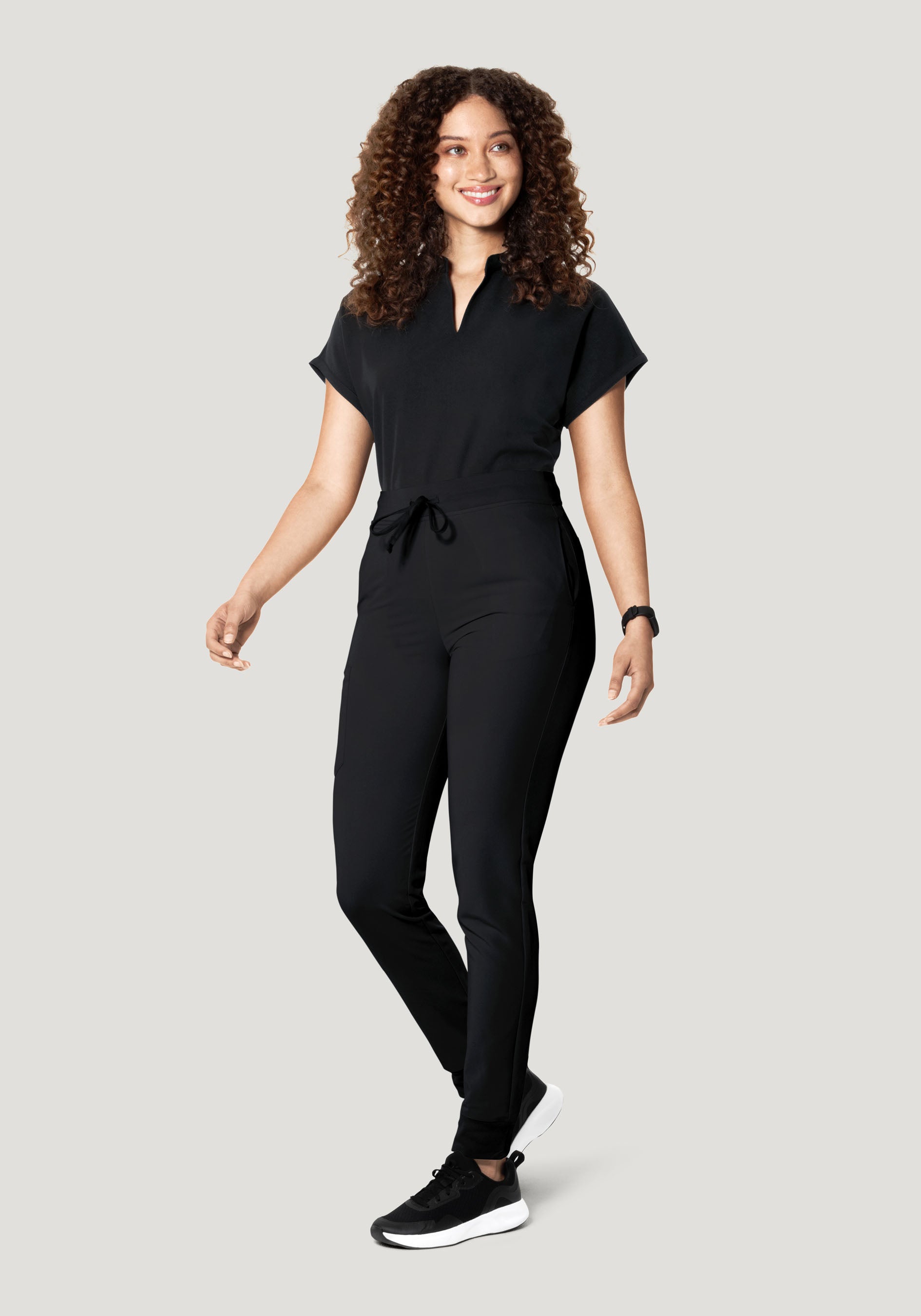 Mandarin Dolman Top Black